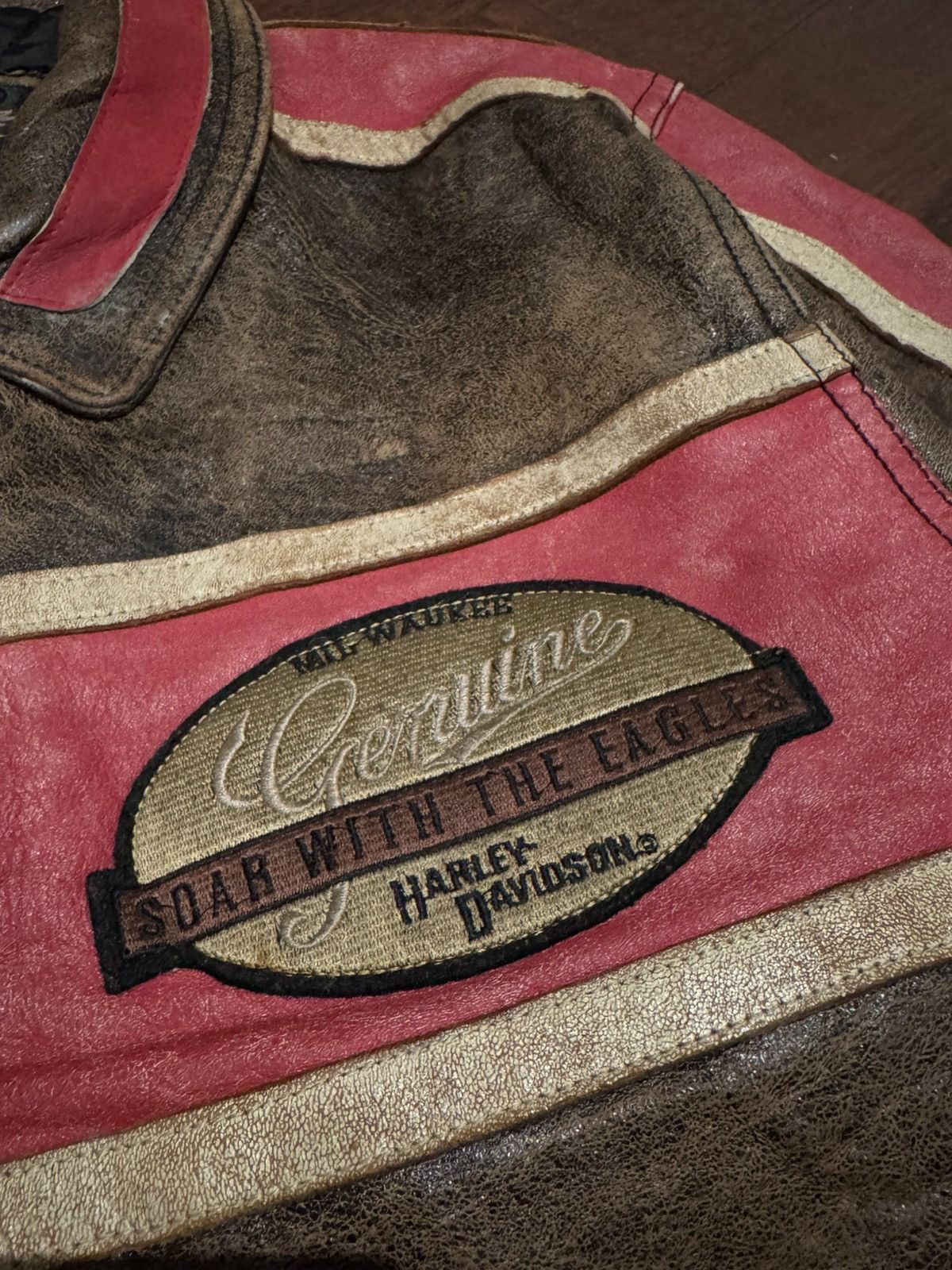 Harley Davidson VINTAGE HARLEY DAVIDSON SHEEPSKIN LEATHER JACKET C-OS1957 Size US M / EU 48-50 / 2 - 5 Thumbnail