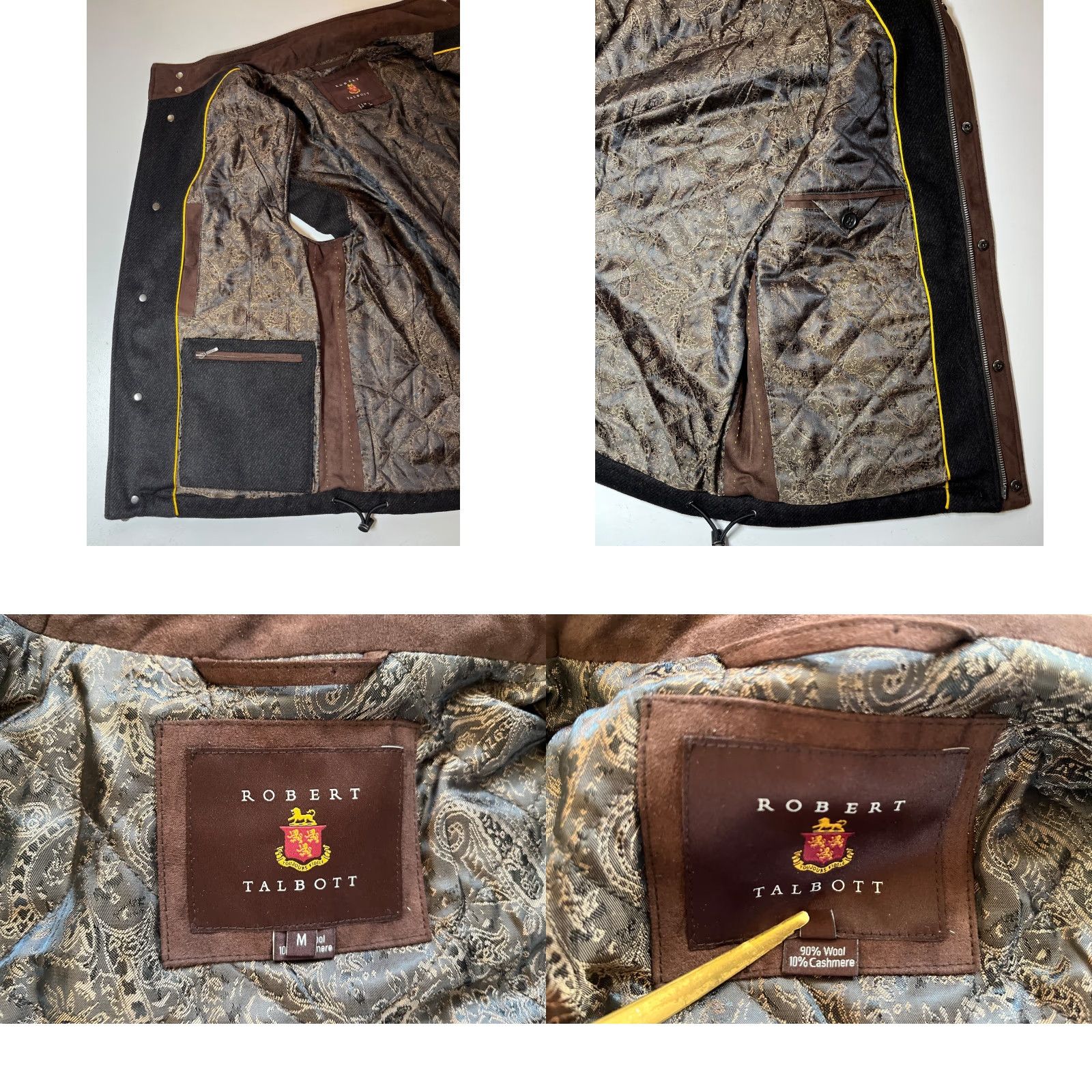 Robert Talbott VINTAGE Robert Talbott Mariposa Vest Wool Cashmere Full Zip Mens M Brown Modern Classic Designer City Size US M / EU 48-50 / 2 - 8 Thumbnail