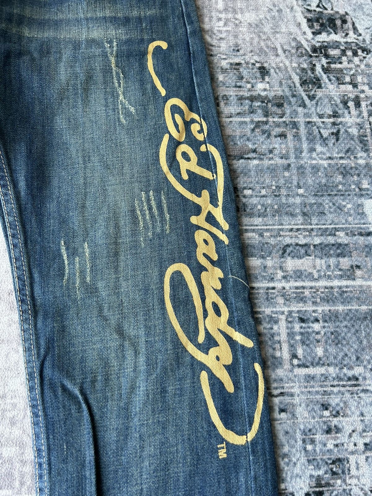 Ed Hardy Ed Hardy Rhinestone Tiger Jeans Size US 27 - 5 Thumbnail