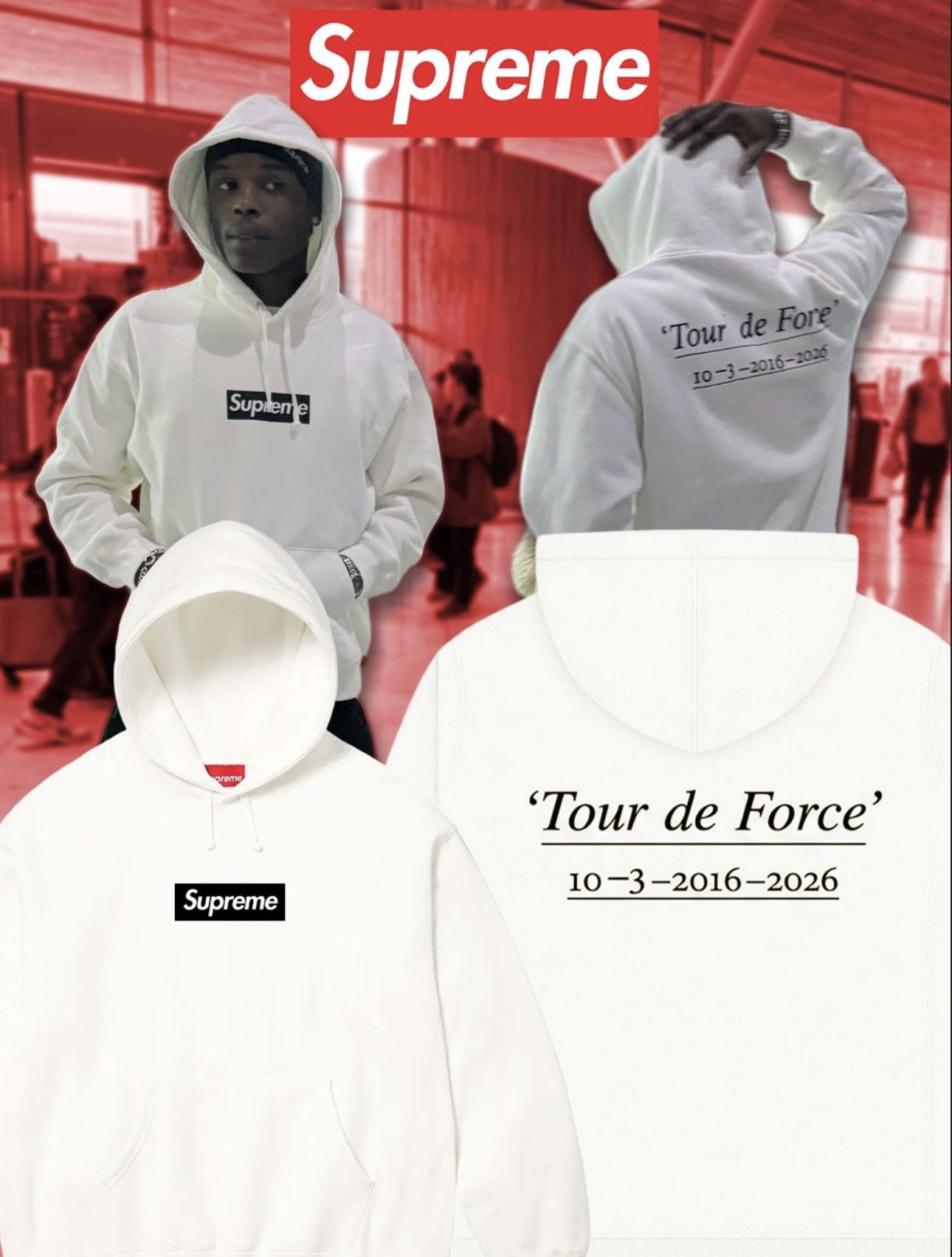 Supreme Paris Anniversary Box Logo Hoodie SS26/W11 Size US M / EU 48-50 / 2 - 1 Thumbnail