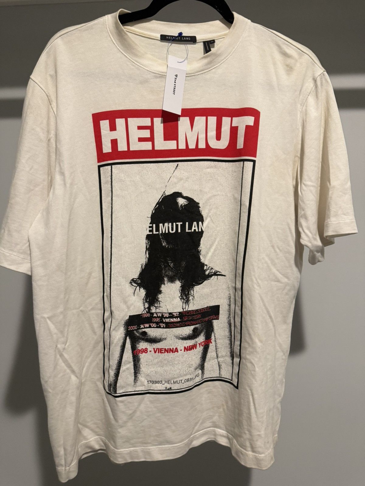 Helmut Lang Helmut Lang White Hans Tall Tee Size US M / EU 48-50 / 2 - 1 Thumbnail