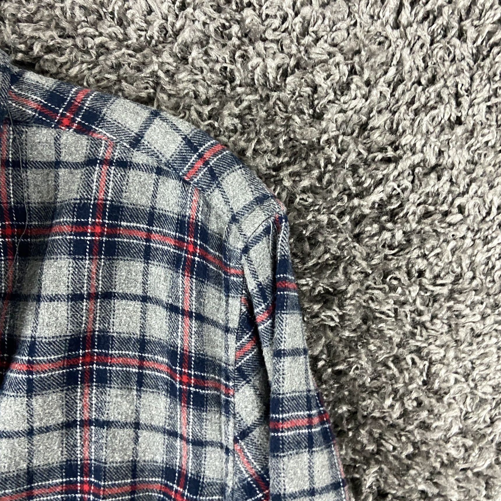 Denime DENIM & FLOWER Ricky Singh Gray Plaid Flannel Shirt Men’s L Long Sleeve Size US L / EU 52-54 / 3 - 4 Thumbnail