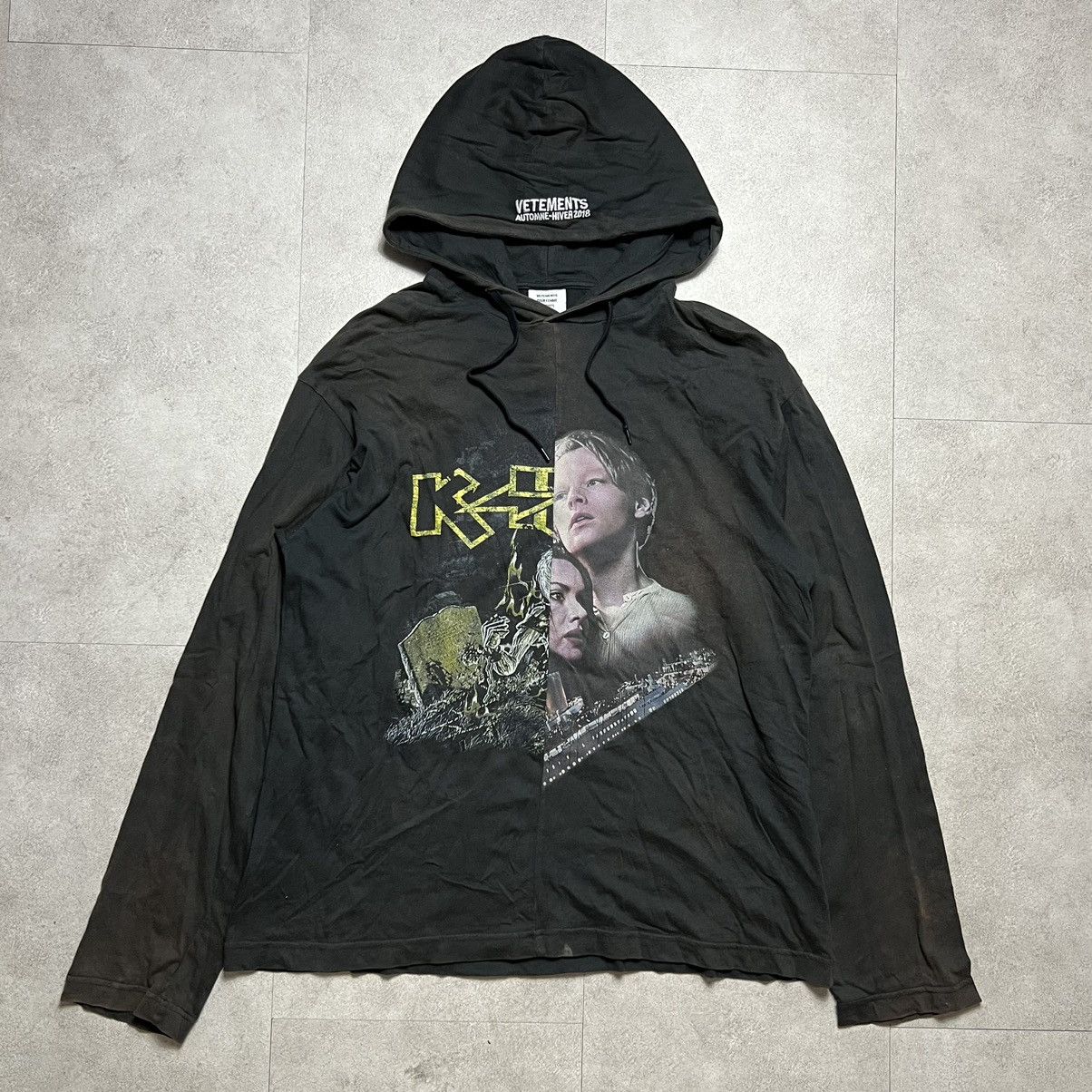 VETEMENTS タイタニックKISS パーカー秋冬 2018 Vetements 2018 Kiss Titanic Hoodie - Black Sweatshirts