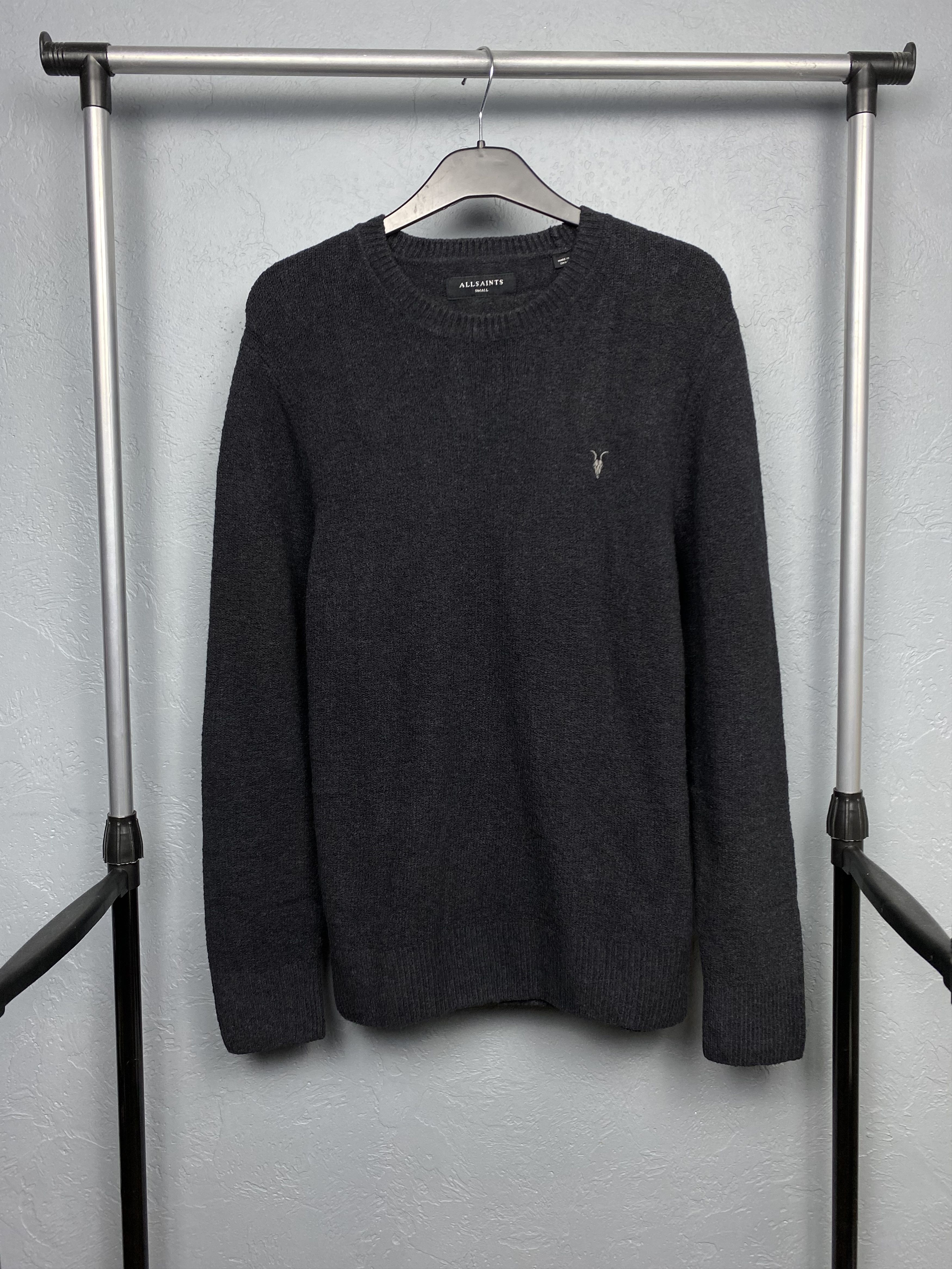 Allsaints Allsaints Mens Olnar Crew Neck Mohair Sweater Size US S / EU 44-46 / 1 - 1 Thumbnail