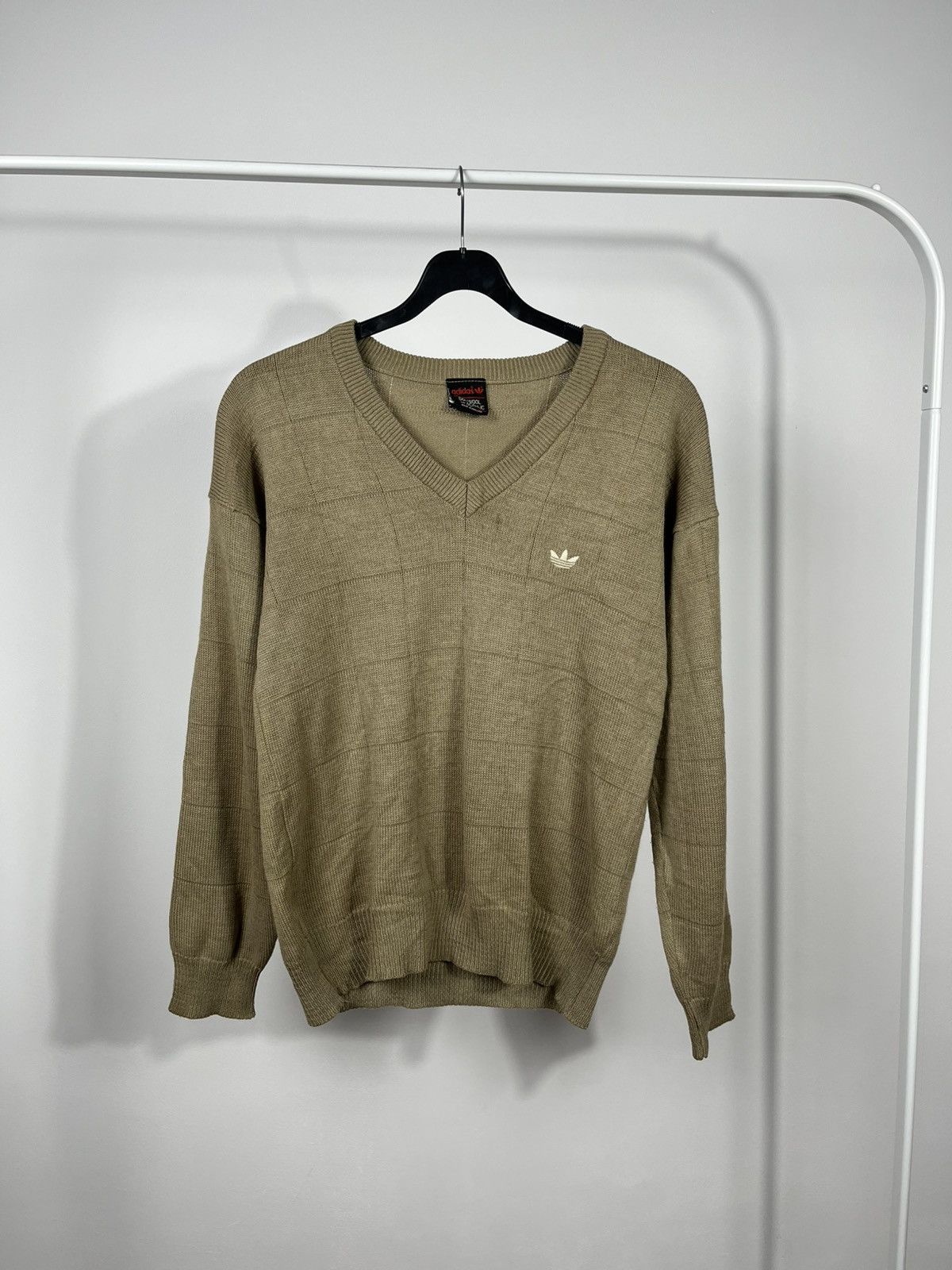 Adidas Vintage Adidas Wool Blend V-Neck Knit Sweater Women’s S Size S / US 4 / IT 40 - 1 Thumbnail