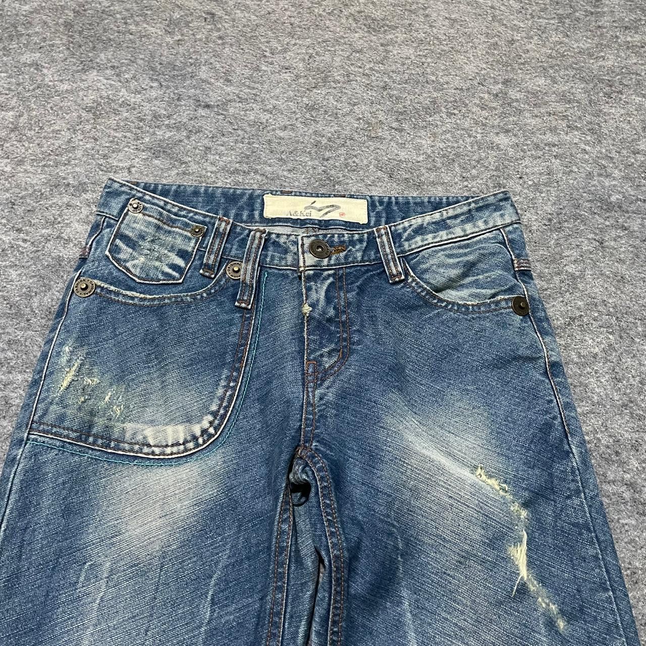 Japanese Brand Flare denim pants Size US 31 - 3 Thumbnail