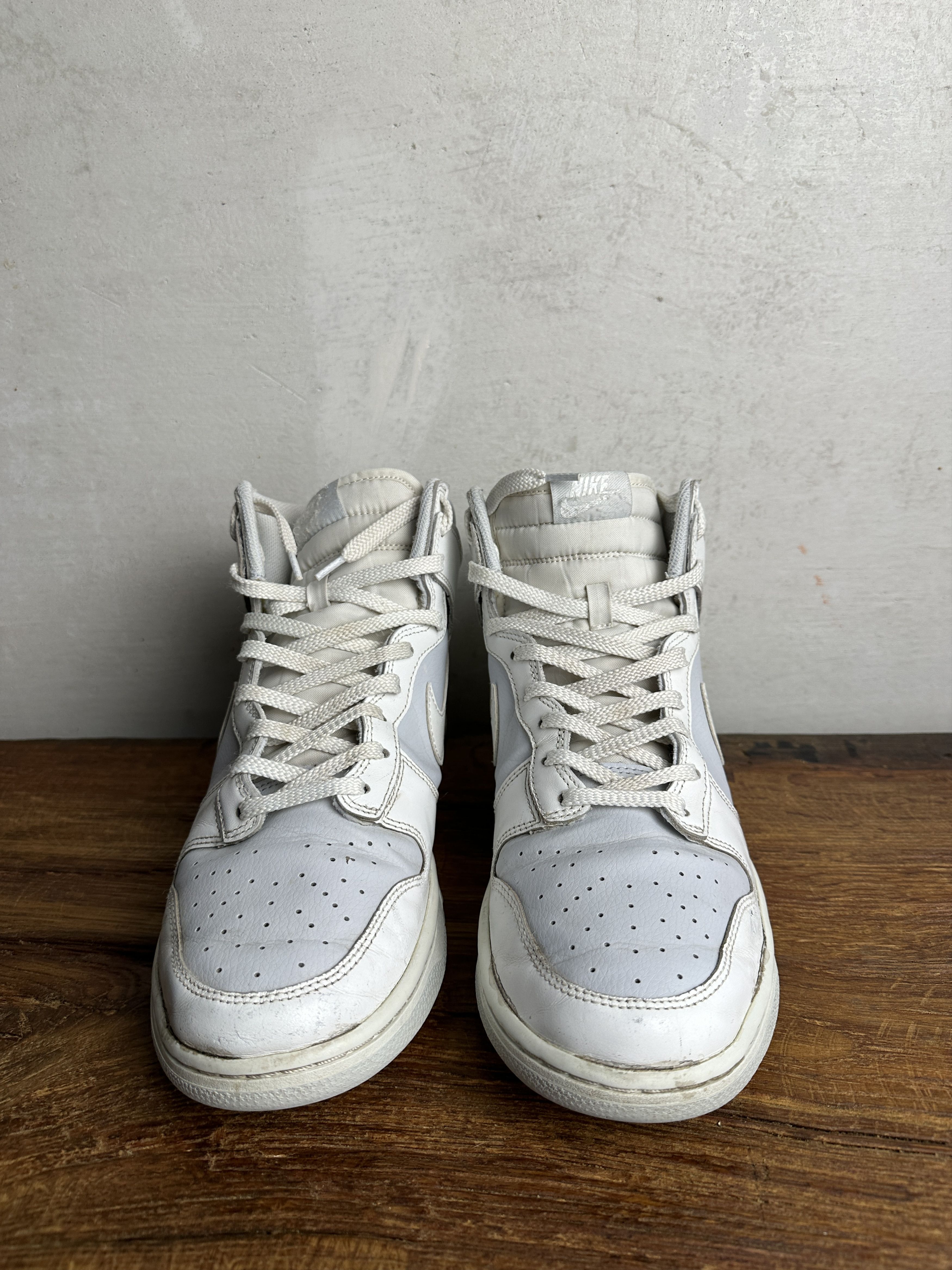 Nike Nike Dunk High Retro White/Grey Sneakers Size US 11 / EU 44 - 5 Thumbnail