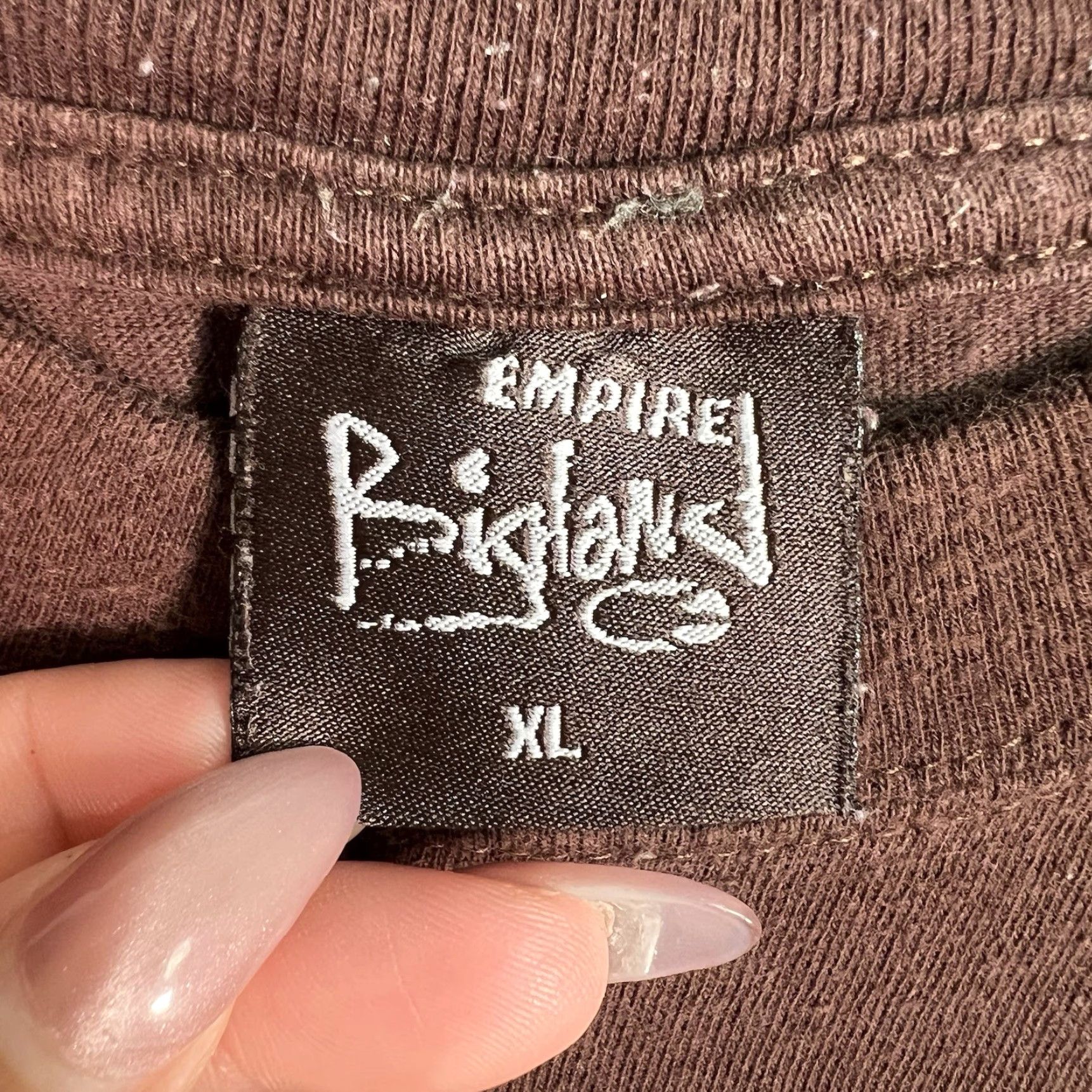 Vintage VINTAGE Empire Biglands Shirt Adult XL Brown Mens Graphic Tee 2000s Size US XL / EU 56 / 4 - 5 Thumbnail
