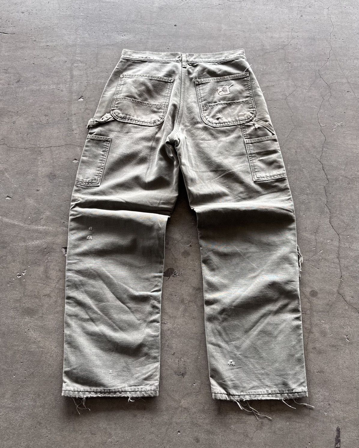 Carhartt 🔥Vintage Carhartt Distressed Tartan Lined Carpenter Size US 31 - 7 Thumbnail