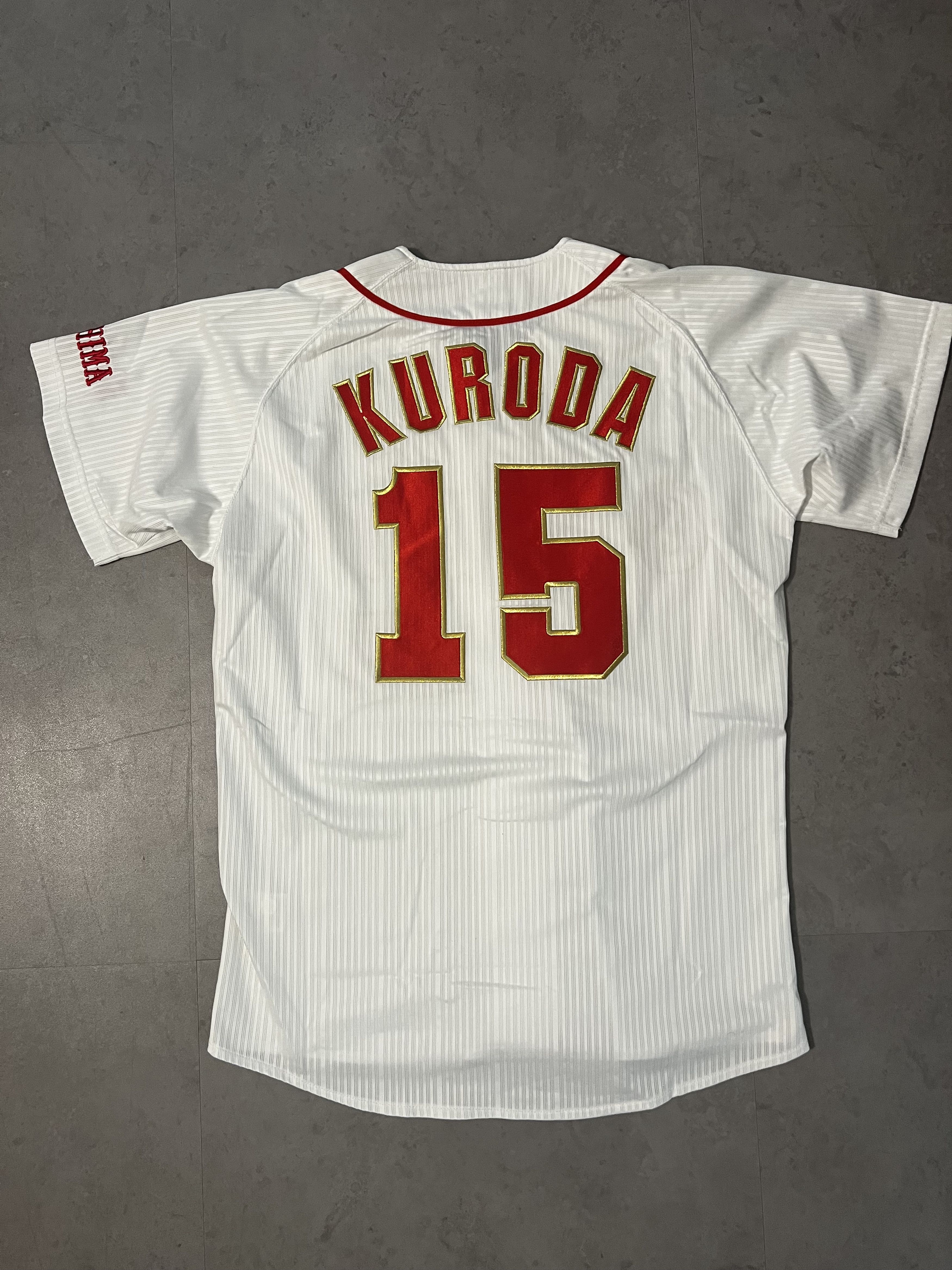Mizuno Hiroki Kuroda Limited Hiroshima Toyo Carp Jersey Size US L / EU 52-54 / 3 - 4 Thumbnail