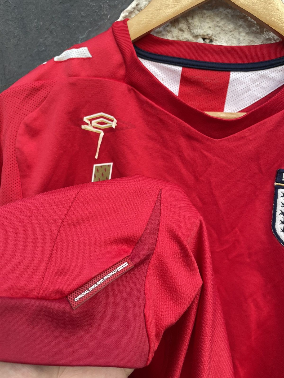 Vintage Steven Gerrard England Jersey Size US L / EU 52-54 / 3 - 5 Thumbnail