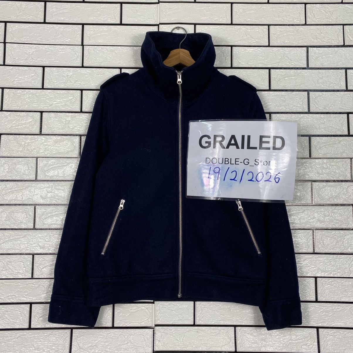 Japanese Brand 📌Vintage Indigo Bomber Wool Jacket Simplicate Issey Miyake Size US M / EU 48-50 / 2 - 1 Thumbnail