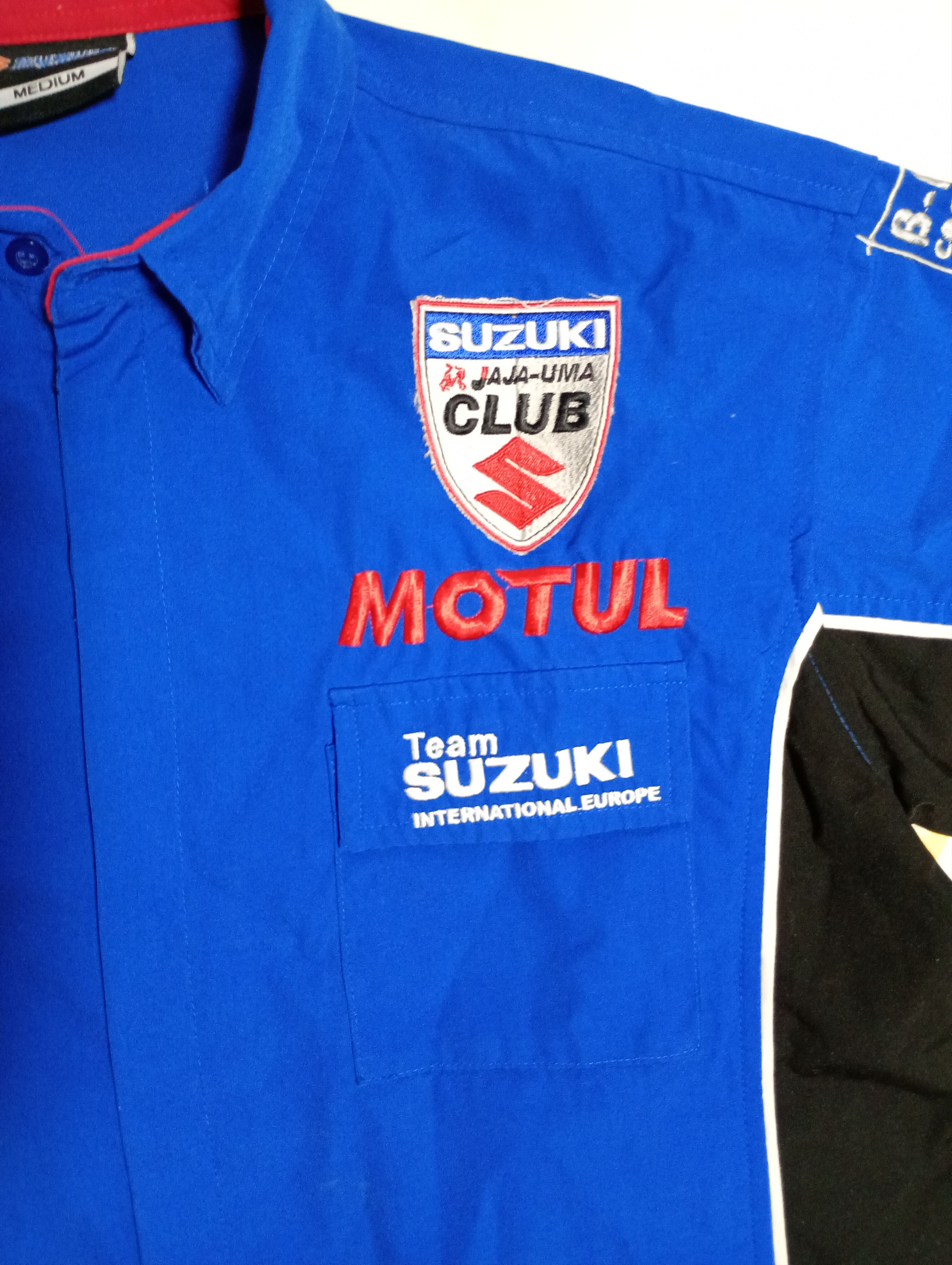 Vintage Suzuki Team International Europe Shirt Vintage 90's Size US M / EU 48-50 / 2 - 7 Thumbnail