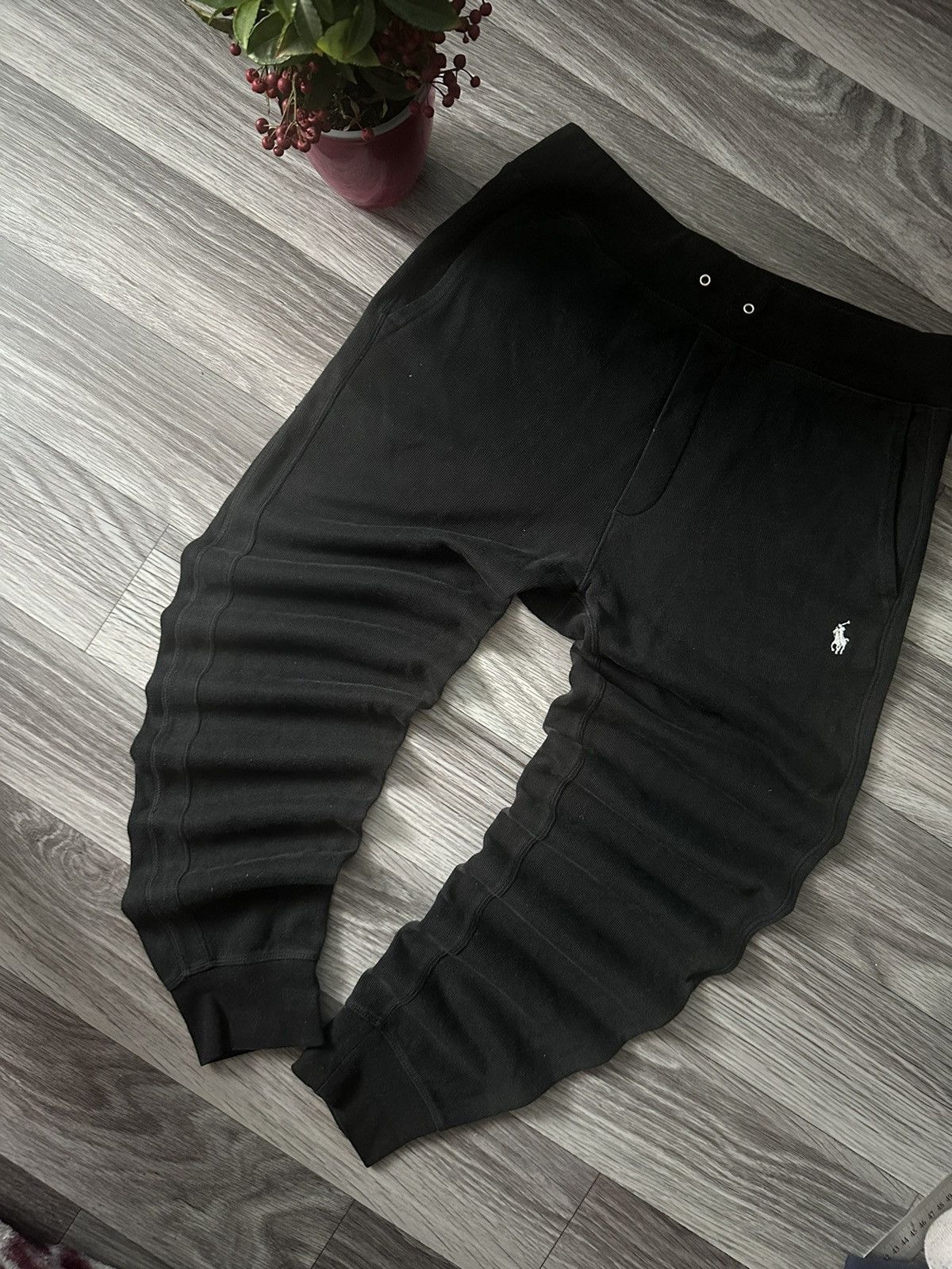 Polo Ralph Lauren Polo Ralph Lauren Black Jogger Sweetpants White pony size M Size US 32 / EU 48 - 3 Thumbnail