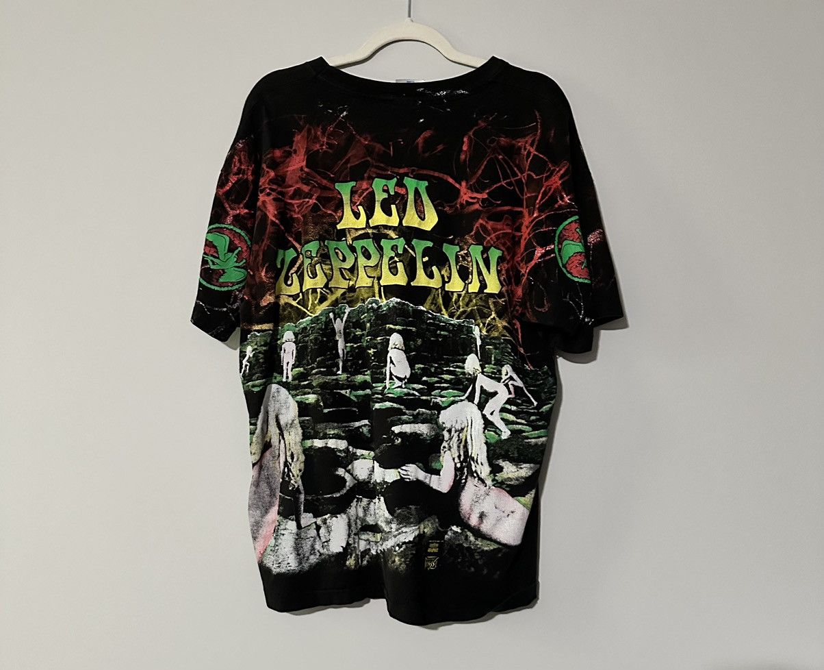 Band Tees × Led Zeppelin × Vintage RARE Vintage 1992 Led Zeppelin - Houses Of The Holy Size US L / EU 52-54 / 3 - 2 Thumbnail