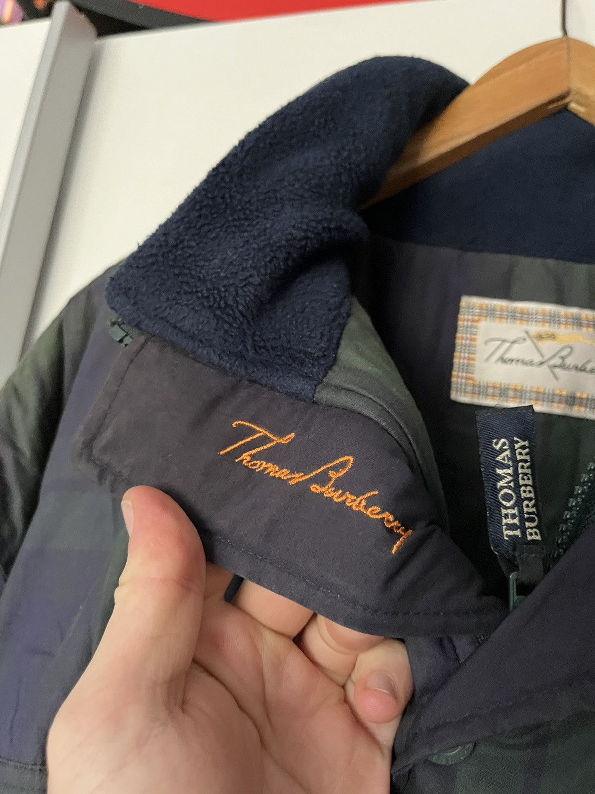 Burberry × Designer × Vintage Vintage 90’s Thomas Burberry Puffer Jacket Luxury Designer Size US XL / EU 56 / 4 - 7 Thumbnail