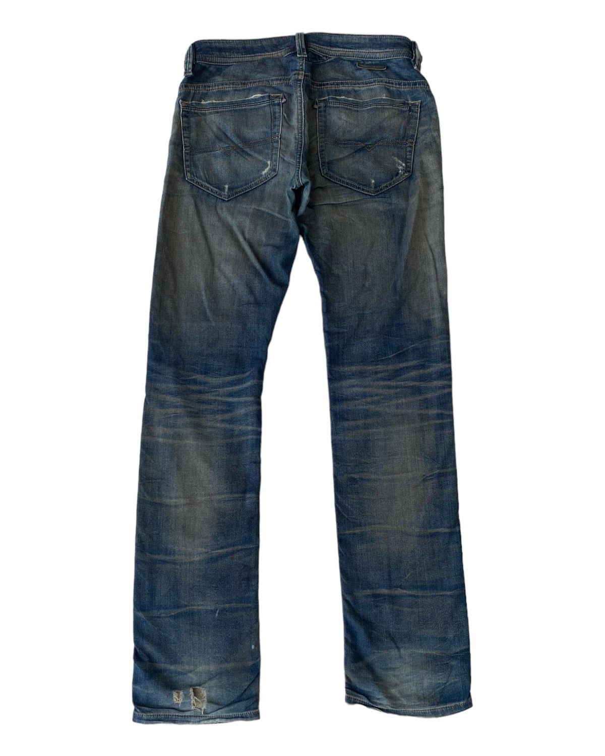 Diesel DIESEL🔥THRASHED DISTRESSED DENIM SWEATPANTS Size US 31 - 3 Thumbnail