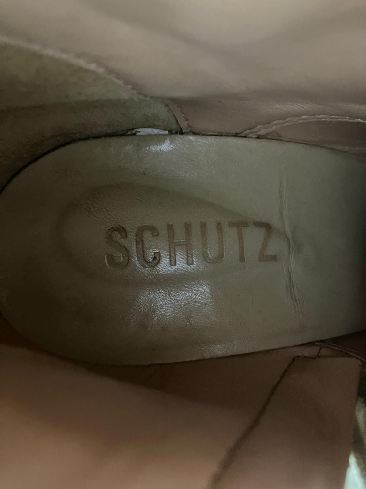 Other Schutz Roslyn Croc Embossed Platform Boots Buckle Green Sz 8 Size US 8 / IT 38 - 7 Thumbnail