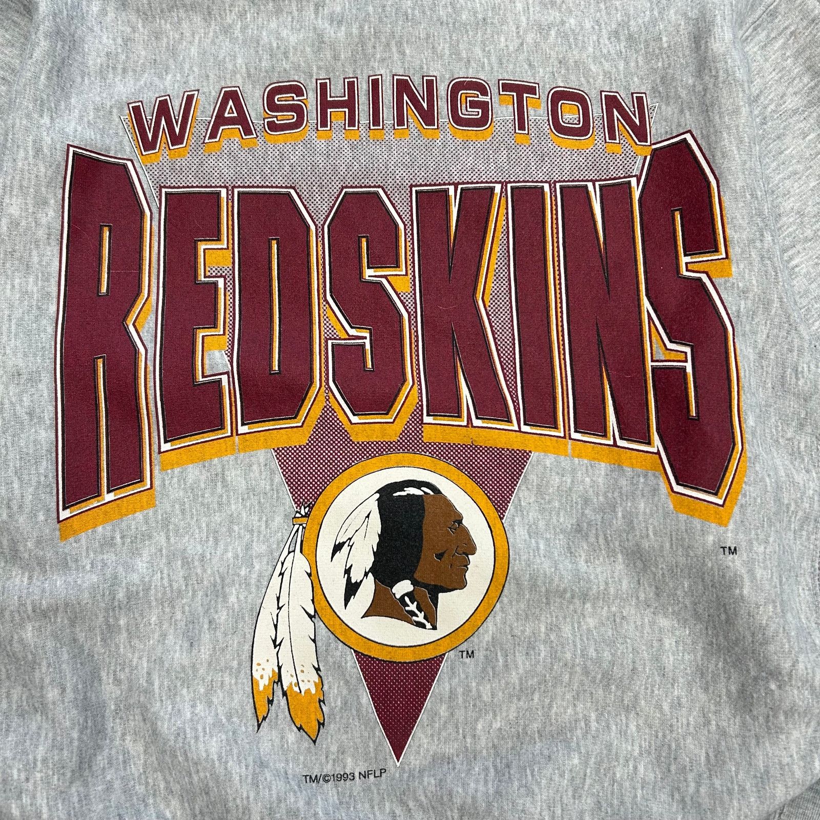 NFL Vintage 1993 Washington Redskins Logo Crewneck Sweater Size US M / EU 48-50 / 2 - 2 Thumbnail