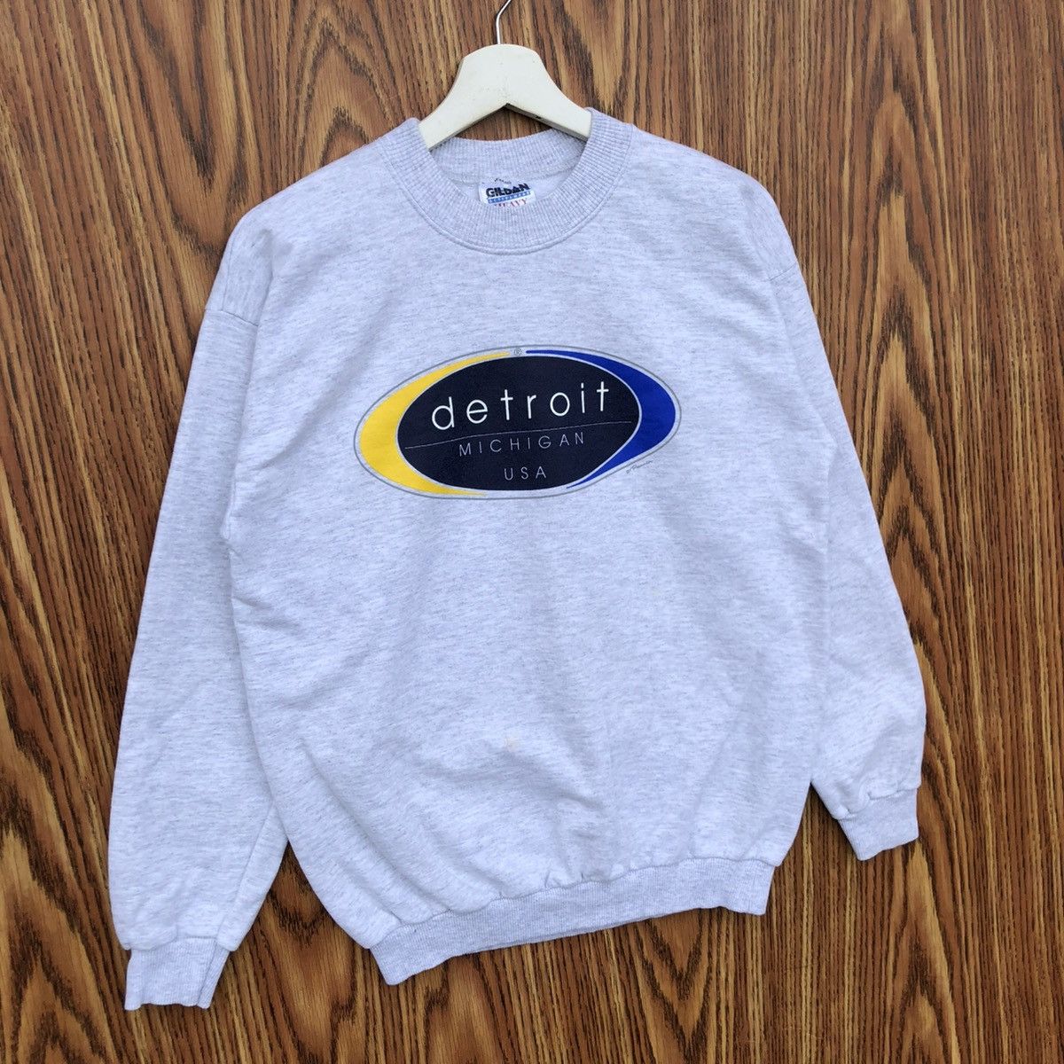 Vintage Vintage Detroit Michigan USA Sweatshirt Size US M / EU 48-50 / 2 - 2 Thumbnail