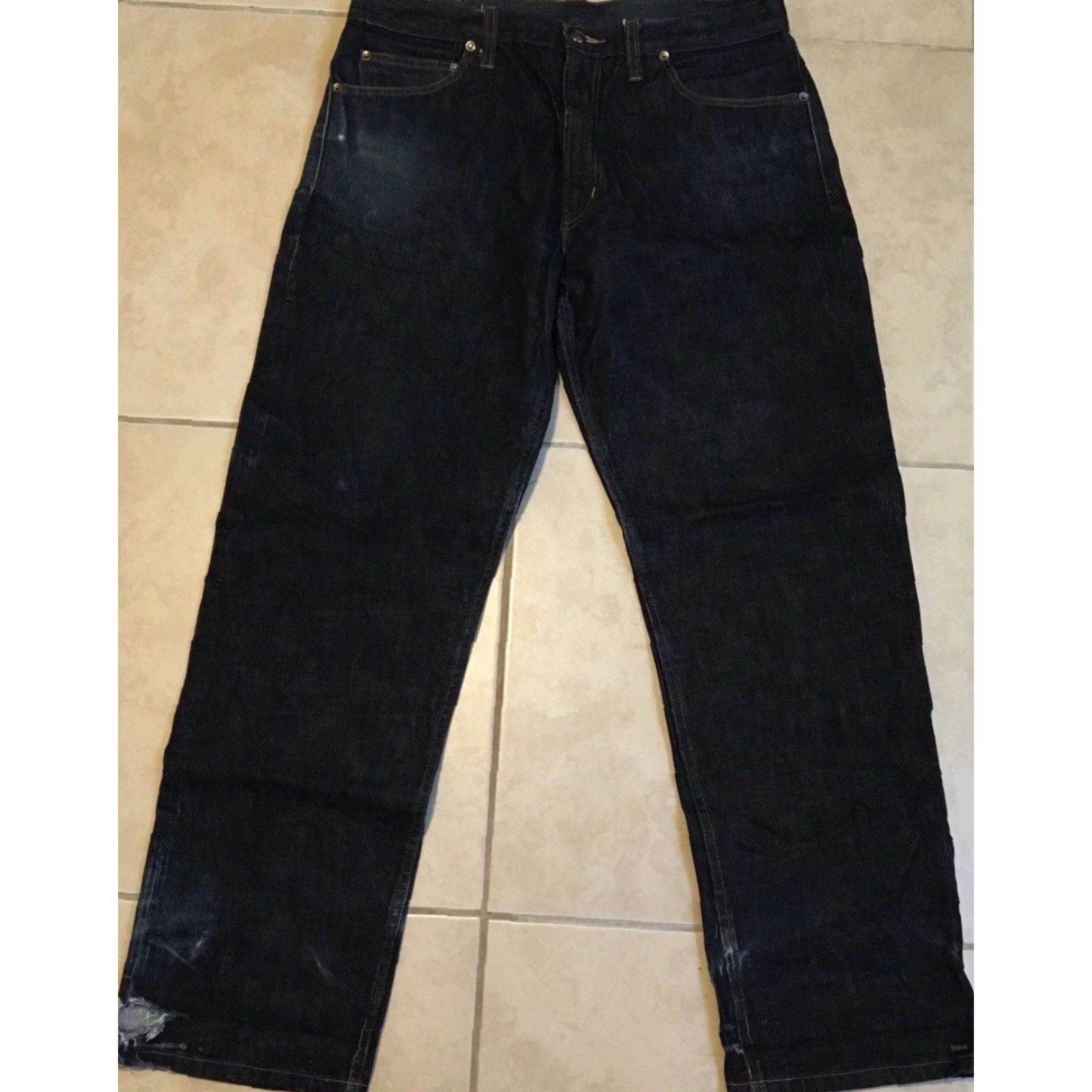 Alien Workshop VINTAGE Domestics Faded Distressed Selvedge Denim Jeans 36 Men Blue Jeans 80s 90s Grunge Rock Size US 36 / EU 52 - 2 Thumbnail