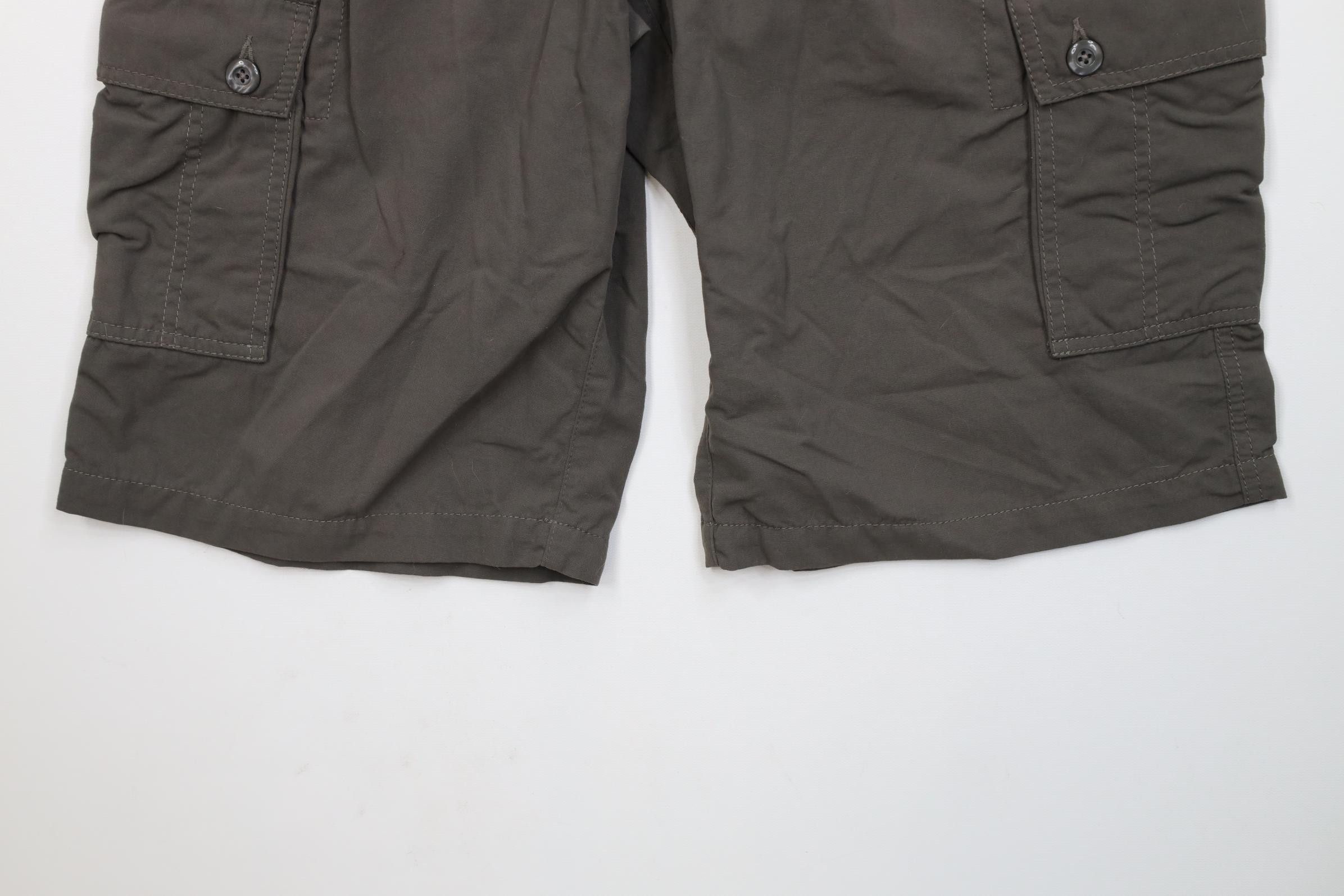 Vintage Clothing Arts Pick Pocket Proof Cargo Shorts Gray Nylon Size US 32 / EU 48 - 4 Thumbnail