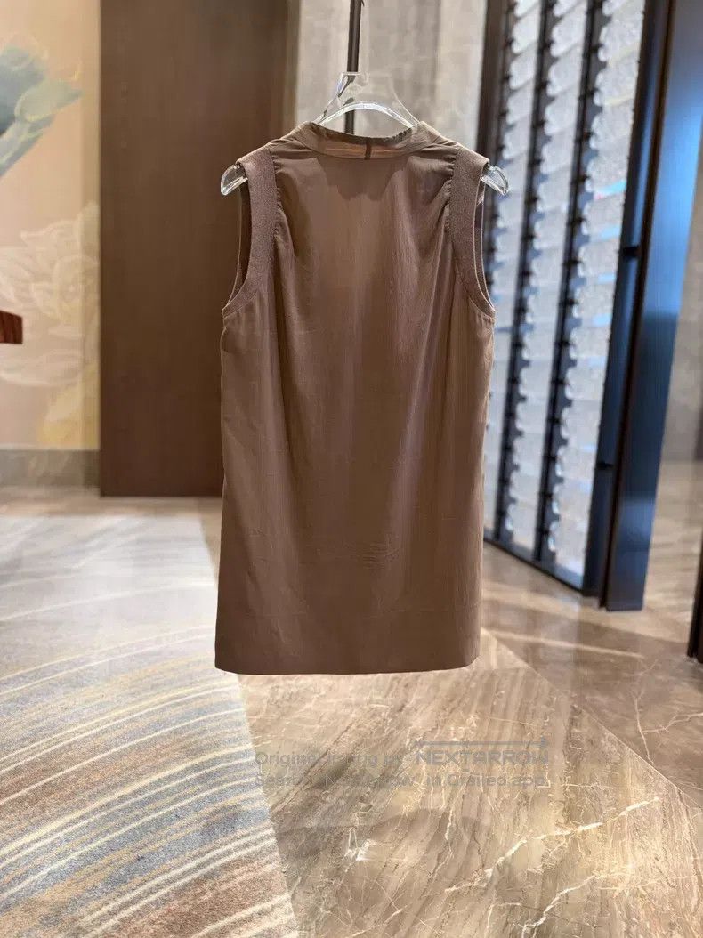 Brunello Cucinelli Brunello Cucinelli Silk Sleeveless Top Size M / US 6-8 / IT 42-44 - 2 Thumbnail
