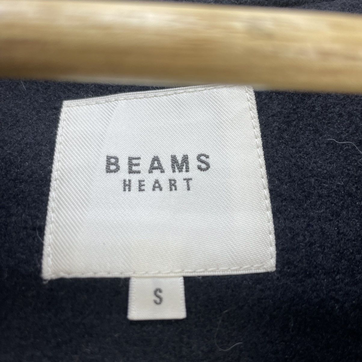 Beams Plus × Yohji Yamamoto 💥Vintage Beams Heart Japan Collar Less Long Coat Wool Jacket Size S / US 4 / IT 40 - 6 Thumbnail
