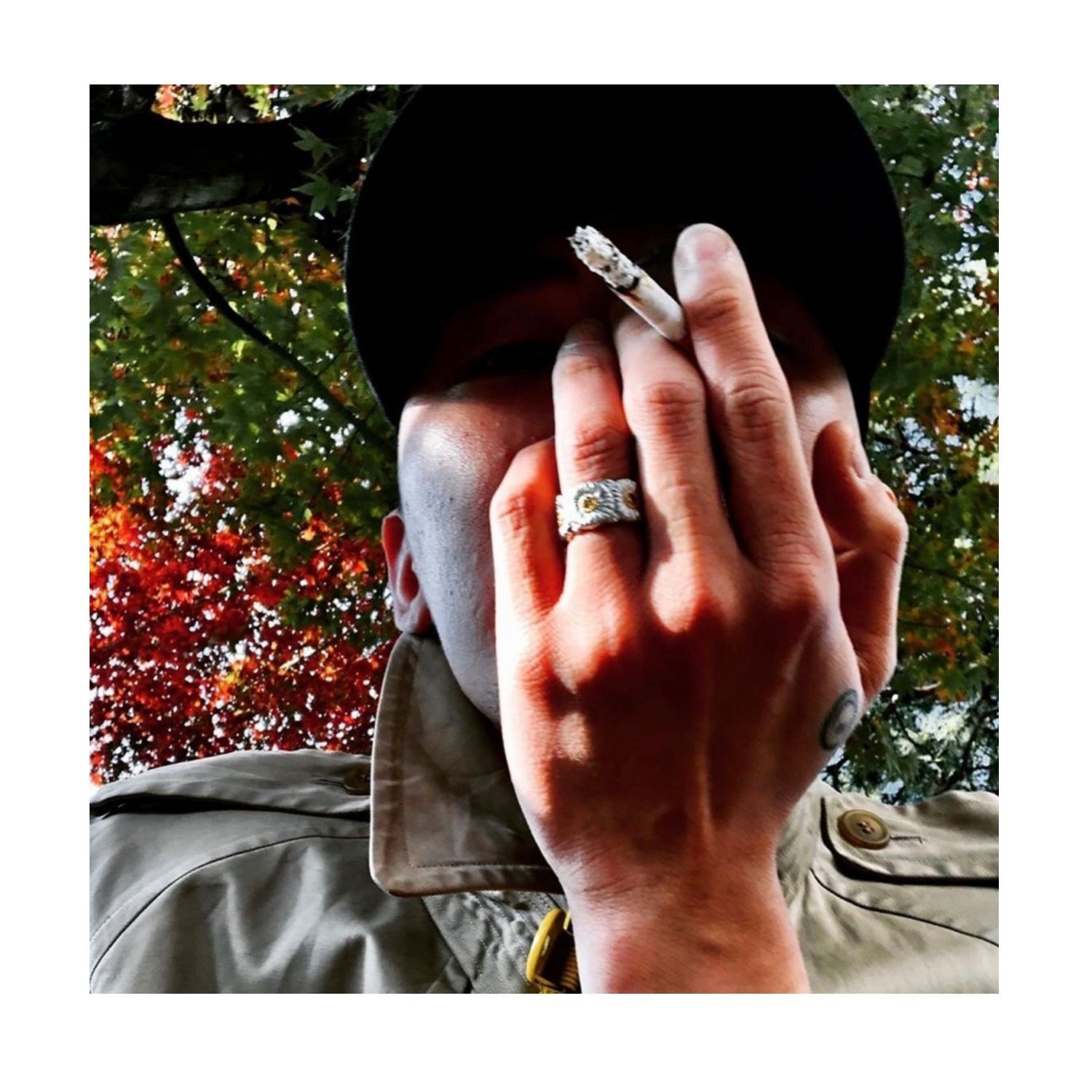 Jewelry Punk Jewelry Rings Open Size Chrome Ring (Size 7-13) Size ONE SIZE - 2 Thumbnail