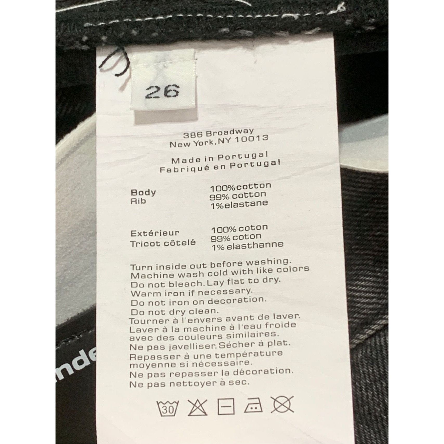 Alexander Wang Alexander Wang Womens Black Denim Shorts With Logo Waistband Size 26" / US 2 / IT 38 - 5 Thumbnail