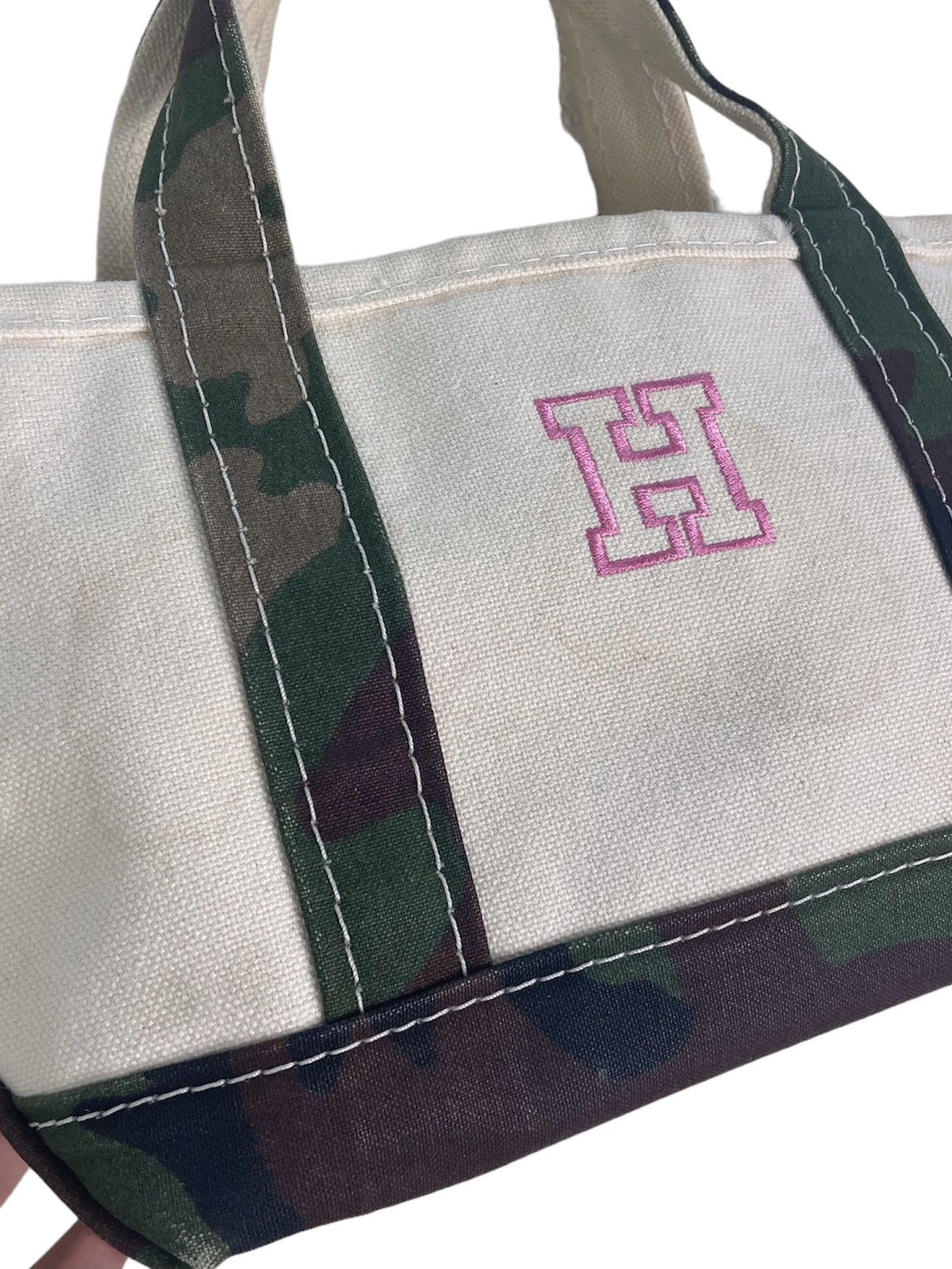 VTG 90s L.L BEAN CAMO TOTE BAG DUCK CANVAS