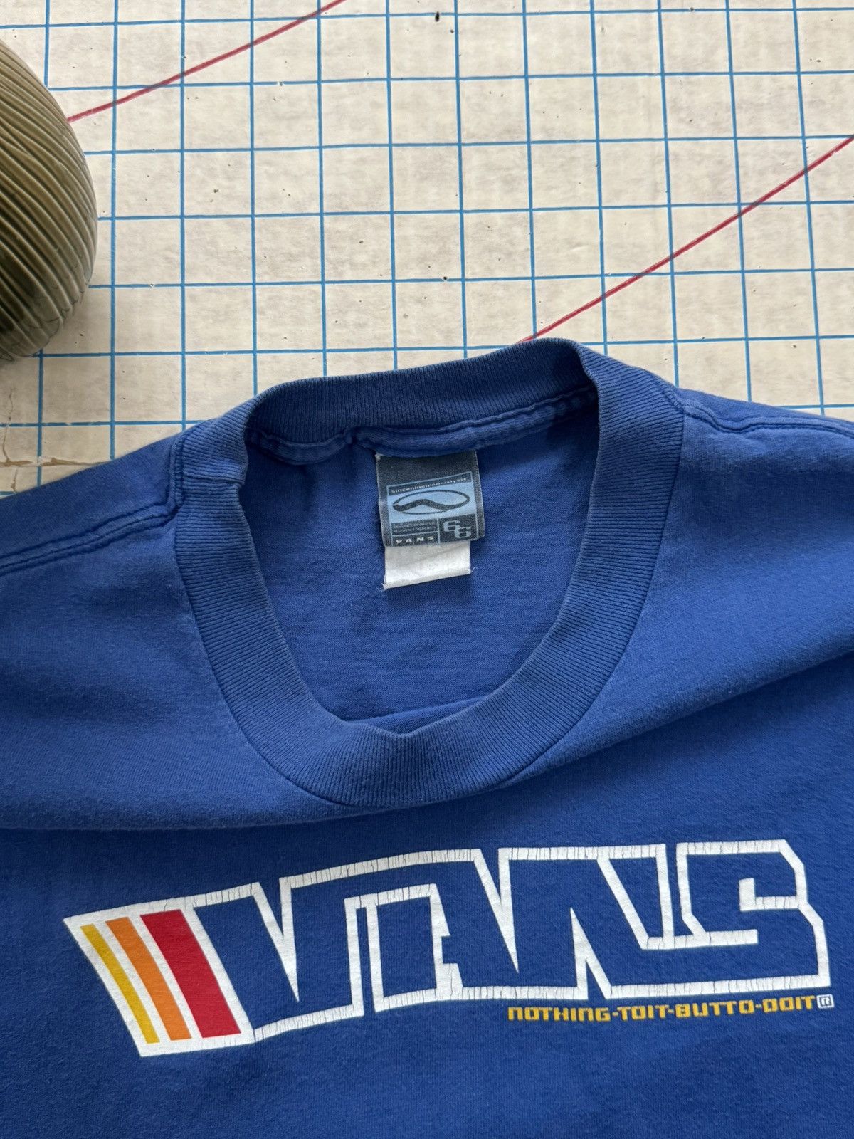 Vans × Vintage Vintage 90’s Y2K Vans Nothing To It Tee Blue Mens Size XL Size US XL / EU 56 / 4 - 7 Thumbnail