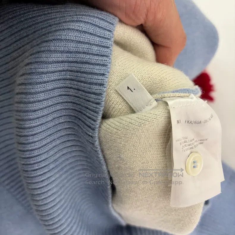 Thom Browne Thom Browne Blue Striped Knit Sweater Size US S / EU 44-46 / 1 - 4 Thumbnail