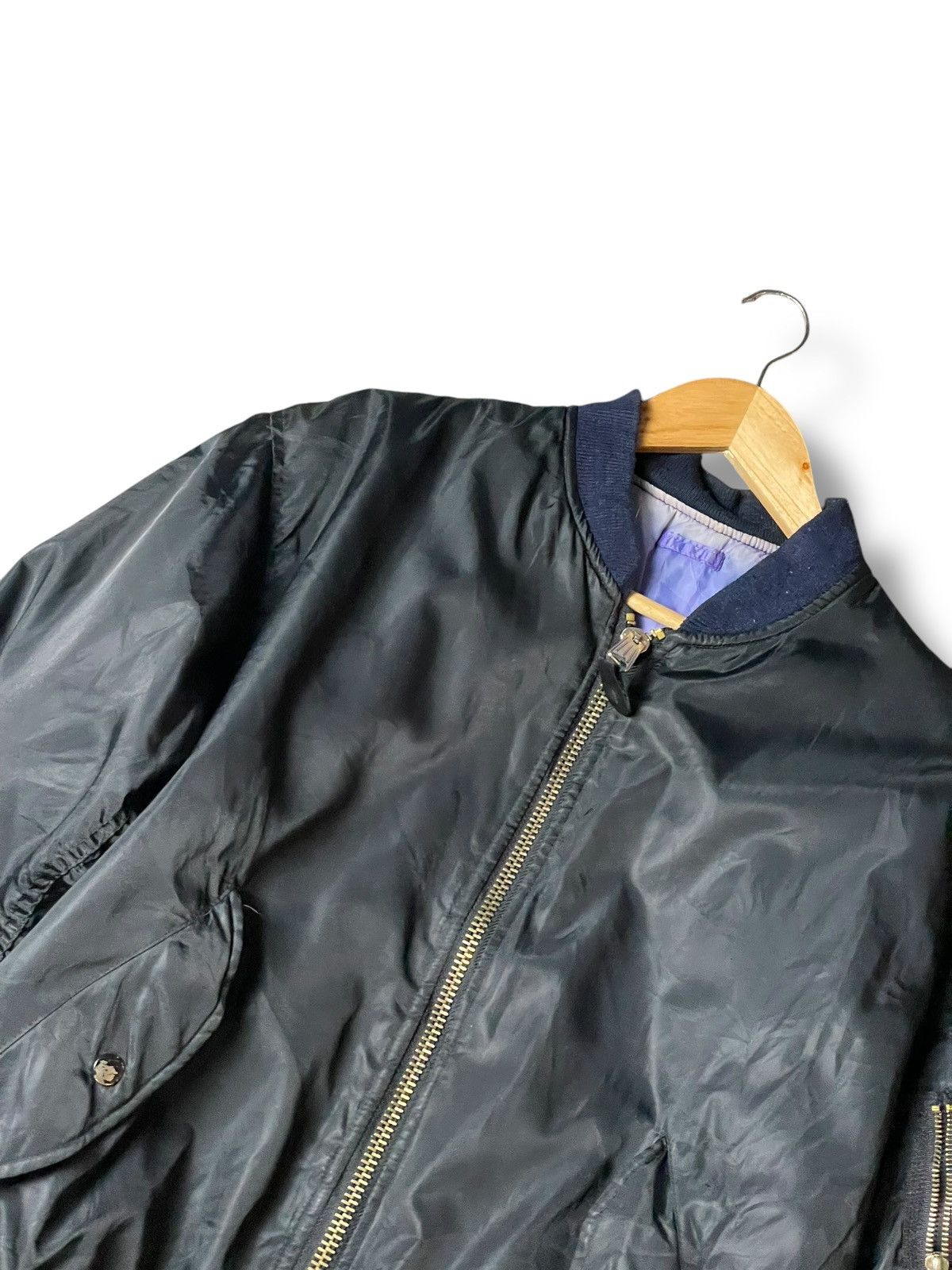 Japanese Brand × Vintage Japanese Brand Reversible Bomber Jacket (103) Size US L / EU 52-54 / 3 - 6 Thumbnail