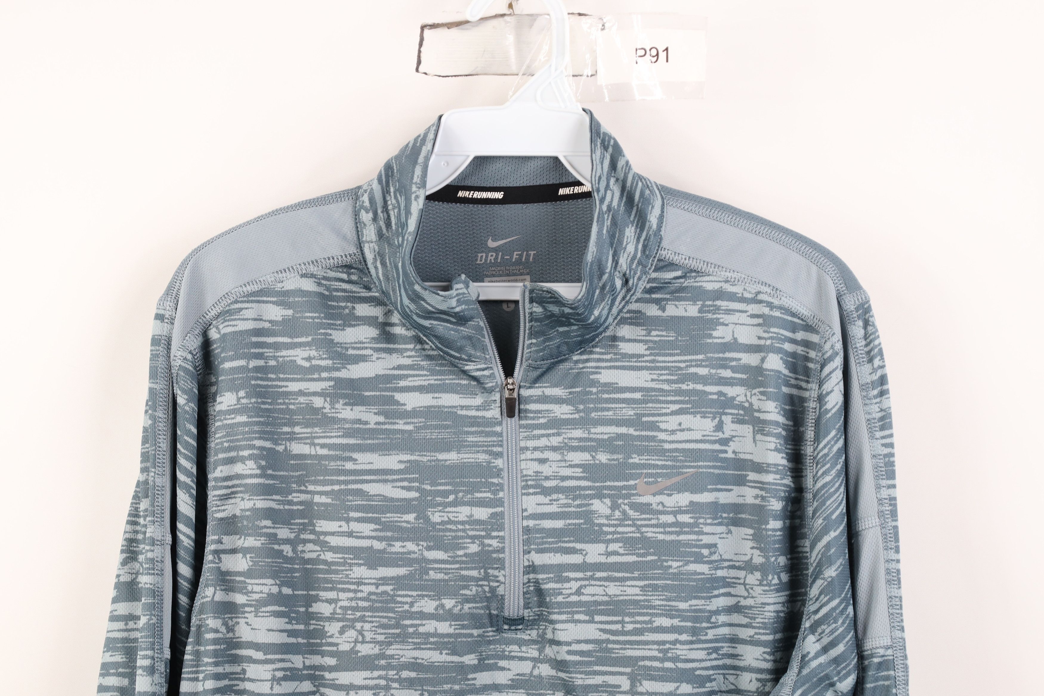 Nike Nike Running Mini Swoosh Fractal 1/4 Zip Pullover Jacket Size US L / EU 52-54 / 3 - 2 Thumbnail