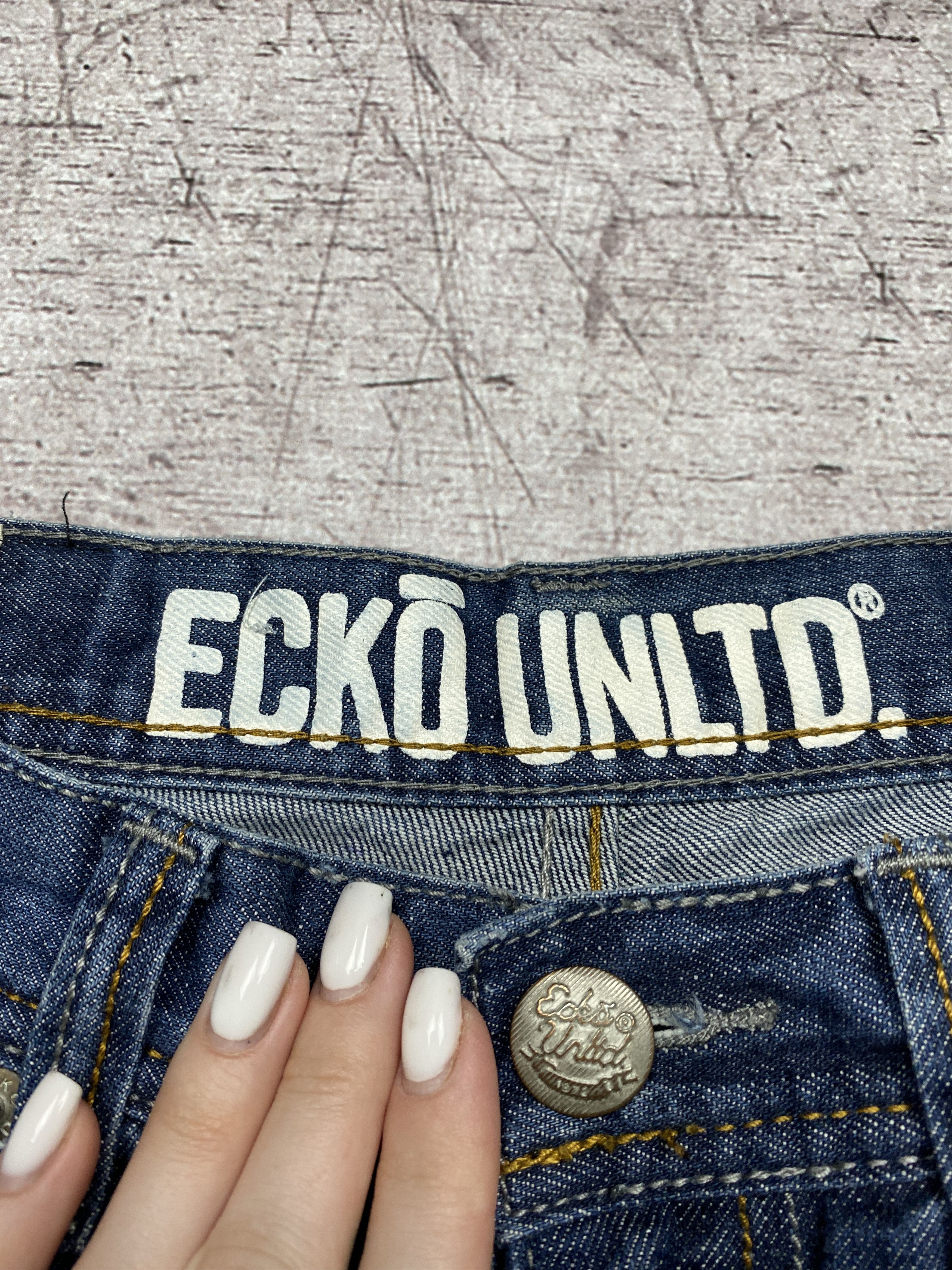 Ecko Unltd. × Vintage Ecko Unltd. Vintage Mens Denim Rap Pants Hip Hop Jeans Size US 30 / EU 46 - 7 Thumbnail
