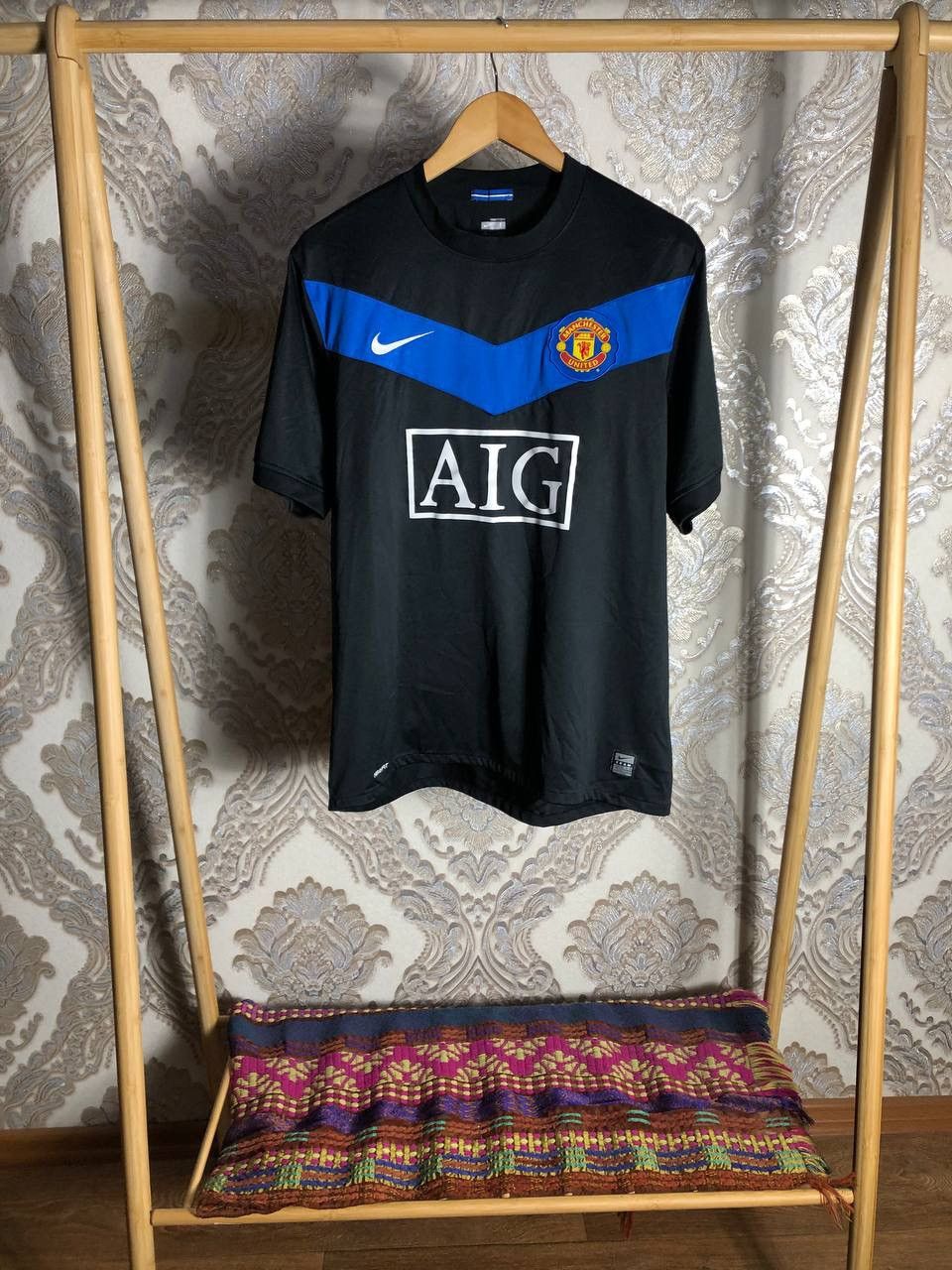 Vintage VERY RARE NIKE FC MANCHESTER UNITED ENGLAND SOCCER JERSEY Size US L / EU 52-54 / 3 - 1 Thumbnail