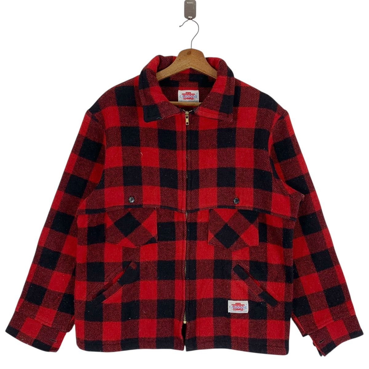 Vintage VINTAGE CABOOSE TARTAN WORKERS WOOL JACKET Size US M / EU 48-50 / 2 - 1 Thumbnail