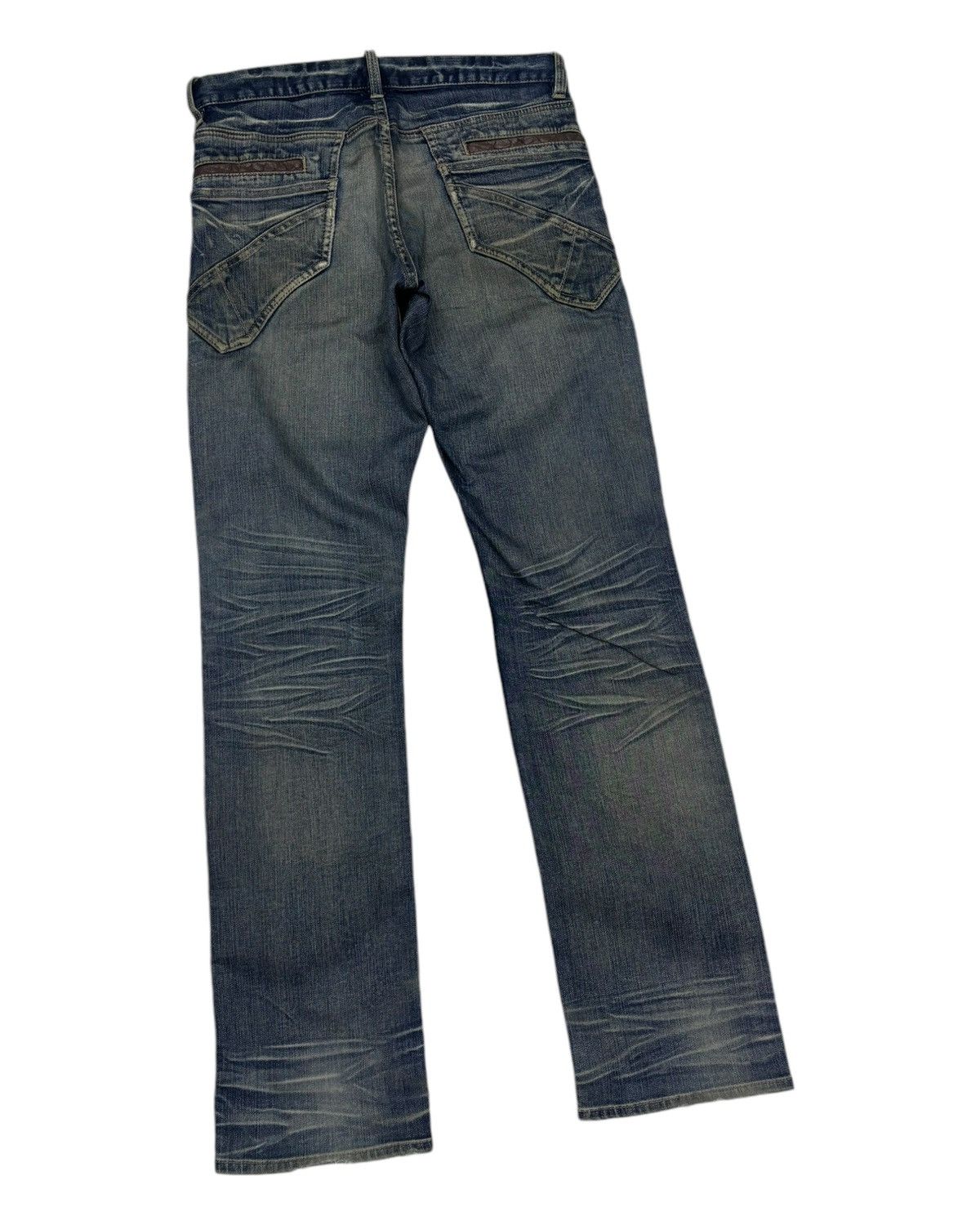 If Six Was Nine × Michel Klein × Vintage 🔥MICHEL KLEIN DOUBLE POCKET DISTRESSED DENIM JEANS Size US 32 / EU 48 - 9 Thumbnail