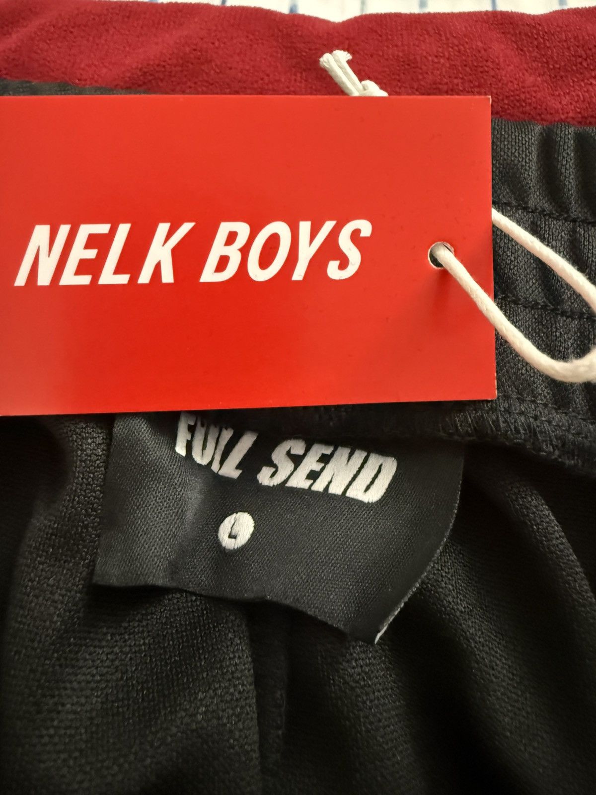 Full Send Full Send Nelk Boys Track Pants Black Size Large New Size US 34 / EU 50 - 2 Thumbnail