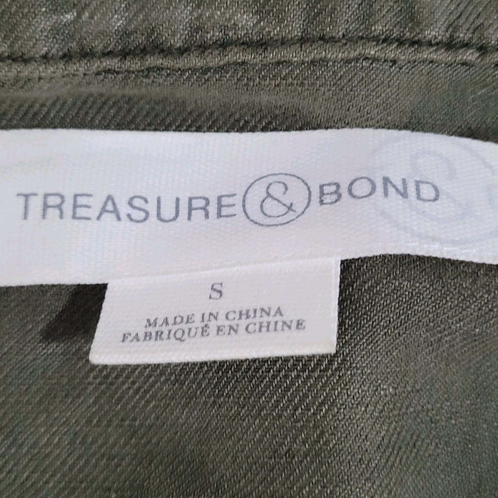 Treasure & Bond Treasure & Bond Jacket Green Linen Blend Unlined Drawstring Waist Military Jacket Small Size S / US 4 / IT 40 - 3 Thumbnail