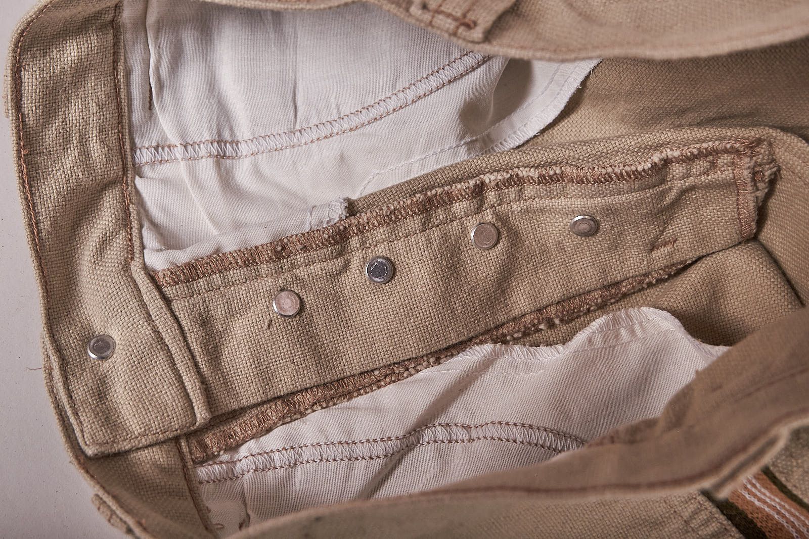 Split 1990s Deadstock Split Skateboarding Tan Baggy Pants Size US 36 / EU 52 - 9 Thumbnail
