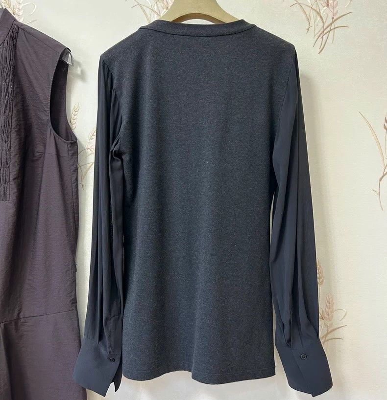Brunello Cucinelli Brunello Cucinelli Silk Cotton Top - dmc Size US S / EU 44-46 / 1 - 1 Thumbnail