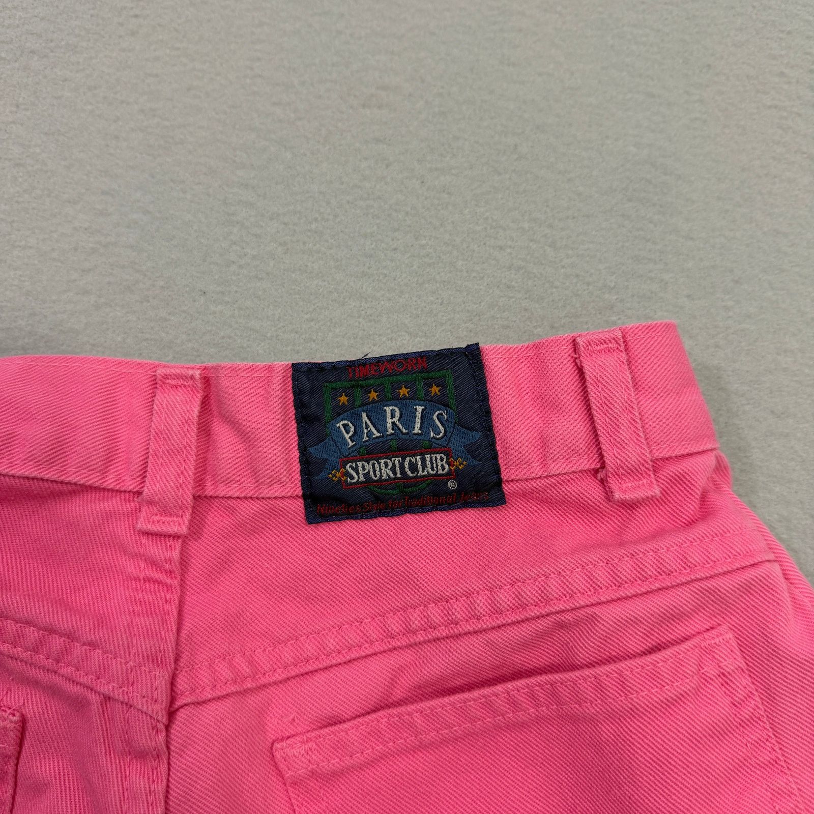 Vintage Vintage Paris Sport Club Jean Shorts 6 Pink 12" Inseam Jorts Size 28" / US 6 / IT 42 - 6 Thumbnail