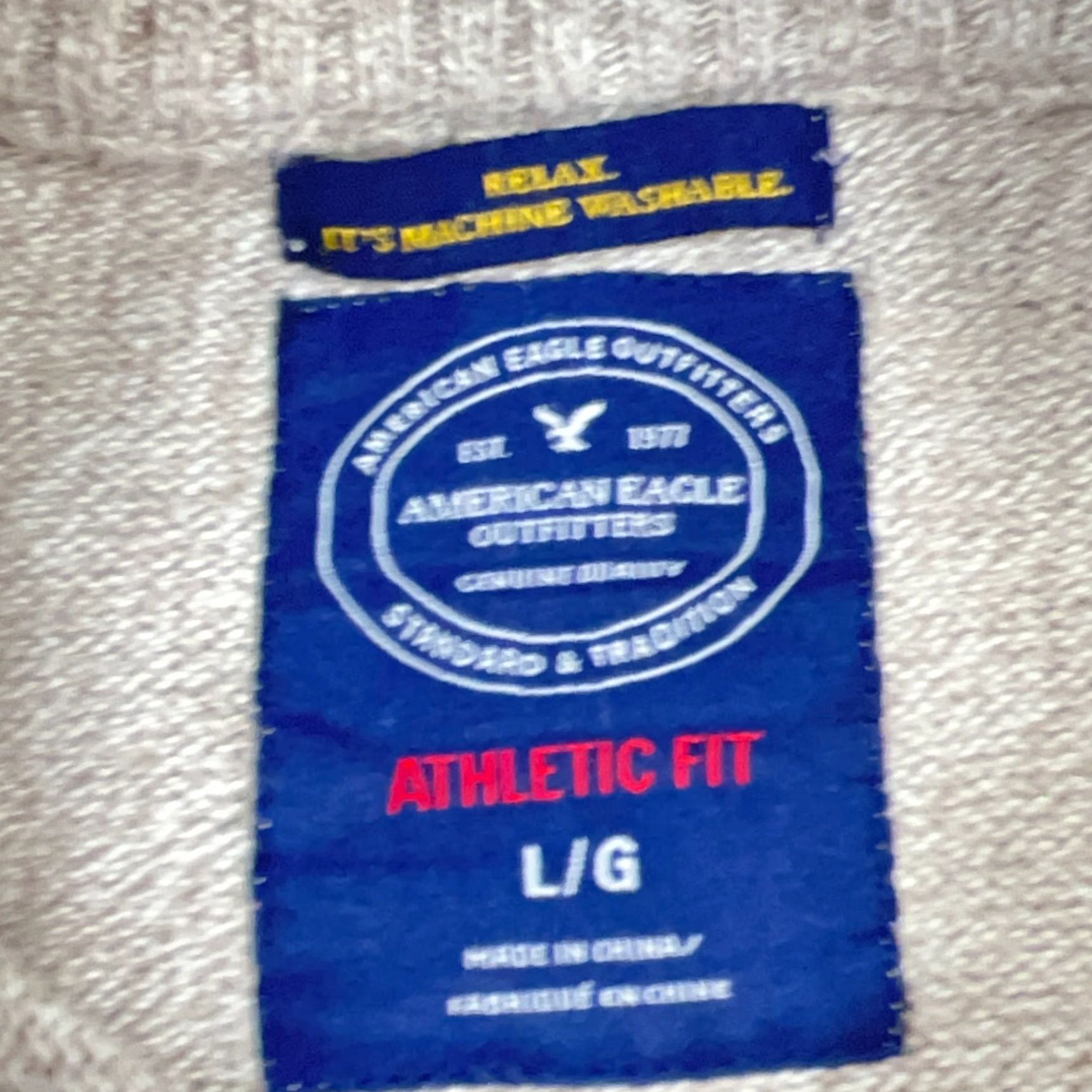 American Eagle Outfitters American Eagle Outfitters Men's Sweater L Beige Henley 1/4 Zip Lightweight Classic Modern Size US L / EU 52-54 / 3 - 3 Thumbnail