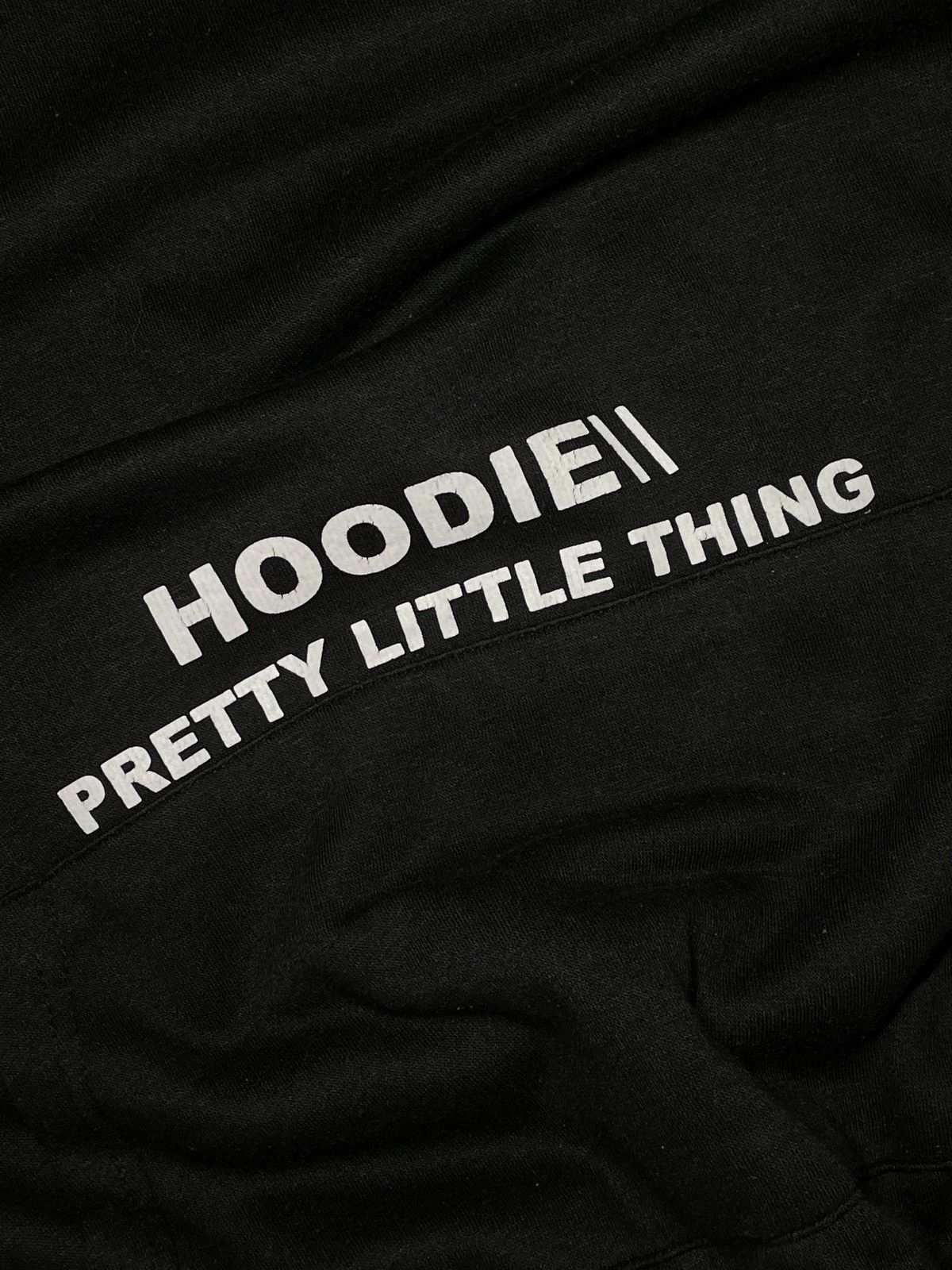 Vintage Pretty Little Thing Hoodie Spellout Hype Boxy Fit Size XL / US 12-14 / IT 48-50 - 3 Thumbnail