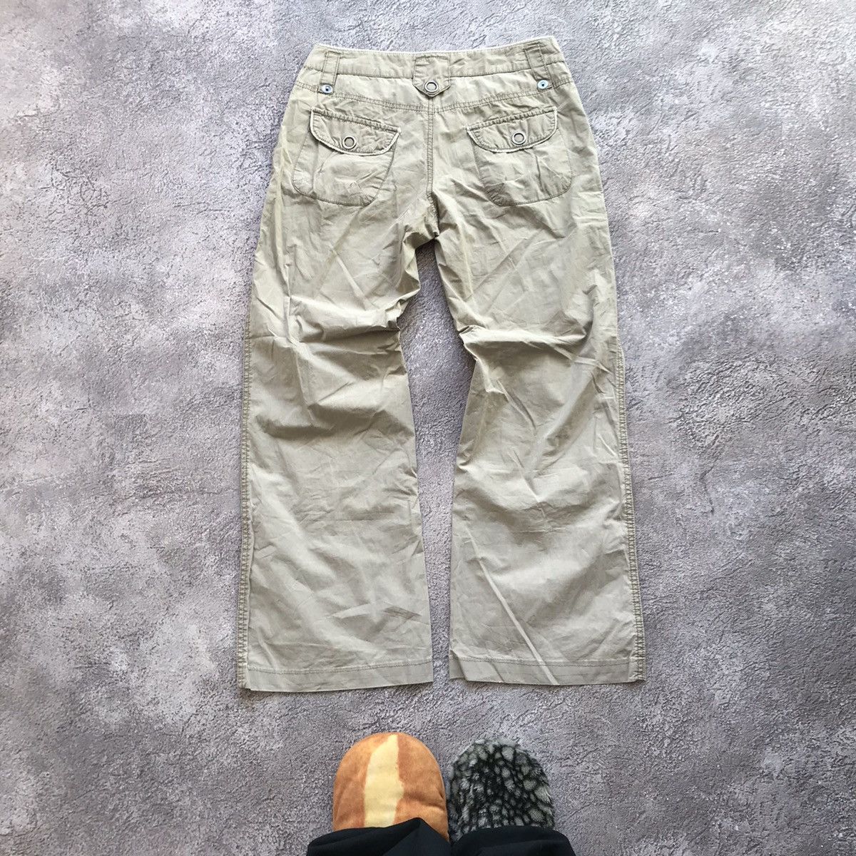 Vintage Vintage 90s Baggy Cargo Pants Flared Wide Leg Streetwear 29 Size 29" - 5 Thumbnail