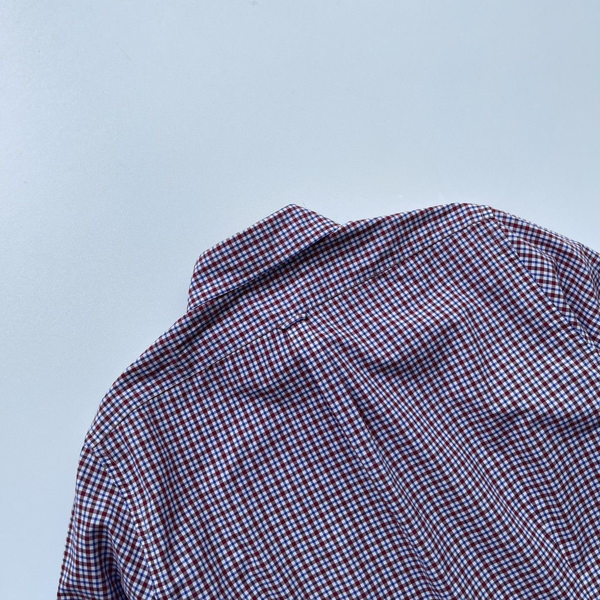 Brunello Cucinelli Brunello Cucinelli Italian Fit Checked Button Ups Shirt Red Size US S / EU 44-46 / 1 - 8 Thumbnail