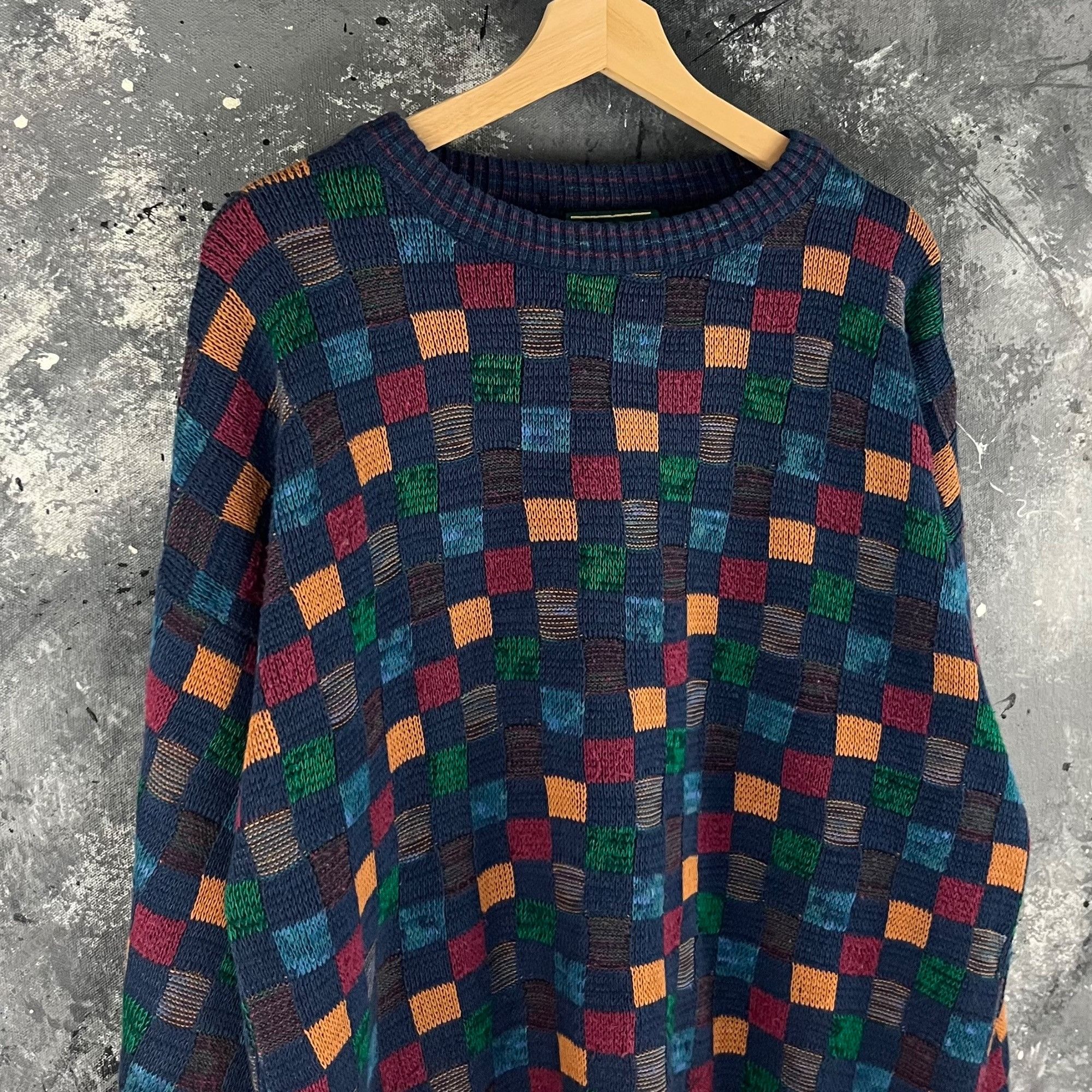 Vintage Vintage 90’s Geometric sweater Size US L / EU 52-54 / 3 - 2 Thumbnail
