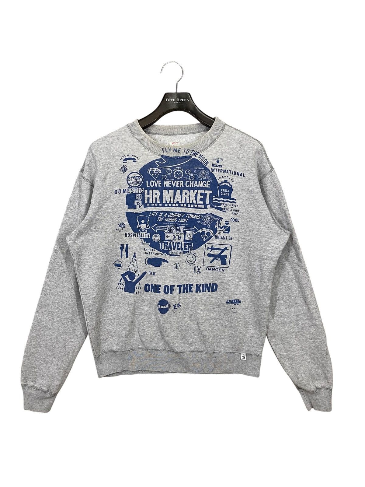 HOLLYWOOD RANCH MARKET Vintage japanase brand HR MARKET fullprinted sweatshirt Size US M / EU 48-50 / 2 - 1 Thumbnail